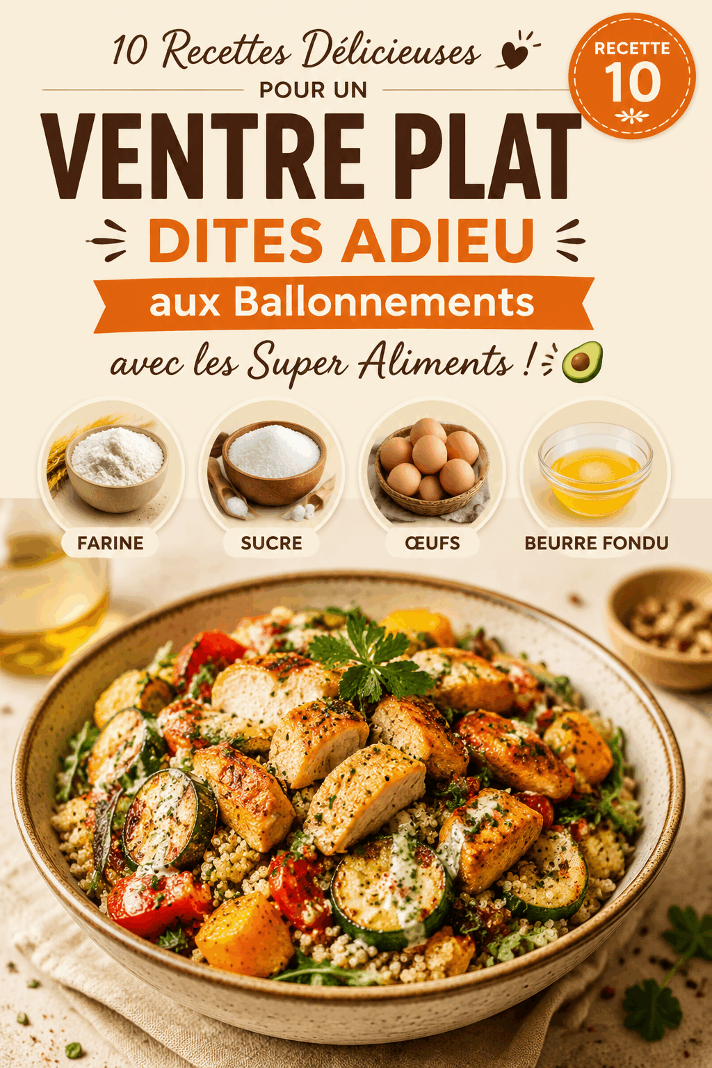 10 Recettes Délicieuses pour un Ventre Plat : Dites Adieu aux Ballonnements avec les Super Aliments ! 🥑
