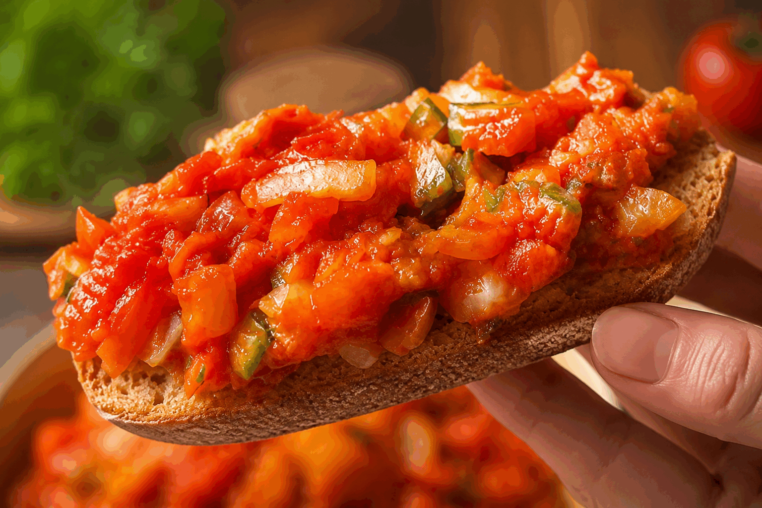 4 ingrédients pour une tartinade de légumes maison riche en fibres et prête en 5 minutes 🥒👌 Description Cette tartinade de légumes maison est simple, saine et rapide à préparer. Avec seulement quatre ingrédients, elle offre une texture onctueuse et un goût frais, parfait pour un apéritif léger ou un accompagnement sain. Riche en fibres, elle convient parfaitement aux amateurs de saveurs naturelles et équilibrées. Informations Temps de préparation : 5 minutes Temps de cuisson : 0 minutes Nombre de portions : 4 personnes Difficulté : Facile Ingrédients Pour la tartinade 200 g de courgette 100 g de pois chiches cuits (égouttés) 2 cuillères à soupe de fromage frais type ricotta ou fromage blanc 1 cuillère à soupe de jus de citron frais 1 pincée de sel Poivre noir du moulin, au goût 1 cuillère à soupe d'huile d'olive Préparation Lave la courgette puis coupe-la en petits morceaux sans la peler, pour conserver un maximum de fibres. Place la courgette coupée, les pois chiches égouttés, le fromage frais et le jus de citron dans un mixeur ou un robot culinaire. Mixe pendant 1 à 2 minutes jusqu’à obtenir une texture lisse mais encore légèrement granuleuse pour garder du caractère. Ajoute le sel, le poivre et l’huile d’olive, puis mixe une dernière fois rapidement pour bien homogénéiser le mélange. Goûte et rectifie l’assaisonnement si nécessaire. Transfère la tartinade dans un bol, couvre-la et réserve-la au frais jusqu’au moment de servir. Astuces Pour plus de texture, remplace la courgette crue par de la courgette légèrement rôtie au four (180°C, 10 minutes). Tu peux remplacer les pois chiches par des haricots blancs pour une variante plus douce. Cette tartinade se conserve 2 jours au réfrigérateur dans un récipient hermétique. Ajoute une branche de menthe fraîche ou un peu de cumin moulu pour varier les parfums. Service Sers cette tartinade sur des toasts grillés, des crackers ou en accompagnement de crudités comme des bâtonnets de carottes et de poivrons. Elle est idéale pour un apéritif sain, un brunch léger ou un pique-nique.