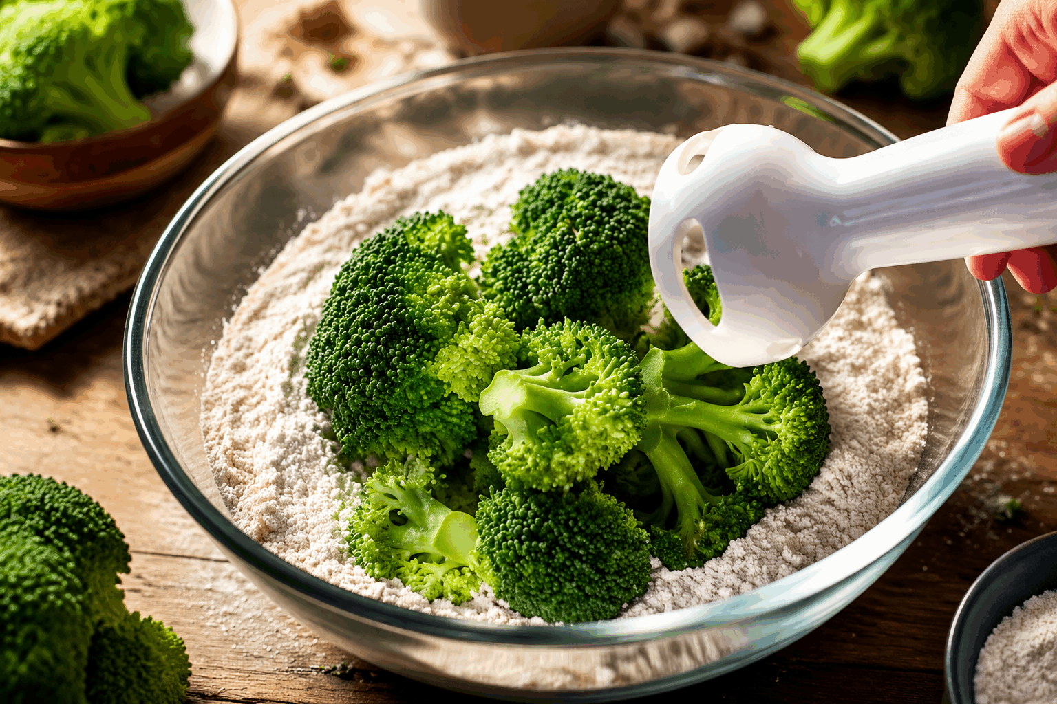 5 minutes, 2 ingrédients : la recette de galettes de brocoli qui va vous surprendre 🔥 Description Ces galettes de brocoli sont rapides, simples et surprenantes : elles ne nécessitent que deux ingrédients pour révéler toute la saveur du légume. Légères à l’extérieur avec un cœur fondant, elles constituent une alternative idéale pour un encas sain ou un accompagnement coloré. Parfaites pour une préparation express en semaine ou un repas léger. Informations Temps de préparation : 5 minutes Temps de cuisson : 10 minutes Nombre de portions : 4 galettes Difficulté : Facile Ingrédients Galettes 150 g de brocoli frais 70 g de fromage râpé (type emmental ou cheddar) Sel fin, selon le goût Poivre noir du moulin, selon le goût Huile d’olive, pour la cuisson Préparation Lave soigneusement le brocoli puis coupe-le en petits bouquets. Mixe-les grossièrement dans un robot culinaire pour obtenir une texture fine mais encore un peu granuleuse. Transfère le brocoli mixé dans un saladier, ajoute le fromage râpé, une pincée de sel et du poivre. Mélange bien jusqu’à obtenir une pâte homogène. Chauffe une poêle avec un filet d’huile d’olive à feu moyen. Forme 4 petites galettes avec la préparation en les compactant bien avec les mains pour qu’elles tiennent à la cuisson. Dépose les galettes dans la poêle chaude et laisse cuire 4 à 5 minutes de chaque côté, jusqu’à ce qu’elles soient dorées et croustillantes à l’extérieur. Pose les galettes sur du papier absorbant pour éliminer l’excès d’huile avant de servir. Astuces Presse légèrement le brocoli mixé dans un torchon propre pour retirer l’excès d’eau et éviter que les galettes ne se défassent. Choisis un fromage à pâte ferme et goûteuse pour apporter du liant sans humidité excessive. Si la pâte est trop friable, ajoute un peu plus de fromage râpé ou un œuf battu pour mieux lier les ingrédients. Pour une touche parfumée, ajoute un peu de paprika ou d’herbes fraîches hachées (persil, ciboulette). Service Servez ces galettes chaudes, accompagnées d’une salade verte ou d’une sauce yaourt citronnée pour un apport de fraîcheur. Elles conviennent parfaitement en entrée, en encas ou en accompagnement léger lors d’un dîner rapide.