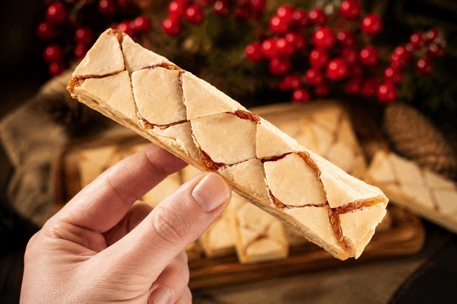 5 minutes chrono pour un millefeuille italien glacé à la confiture, la collation parfaite 😍 Description Ce millefeuille italien glacé à la confiture est une douceur rapide et gourmande, idéale pour une collation express. Composé de fines couches croustillantes alternées à une confiture fruitée et légèrement glacées, il offre un contraste de textures et de saveurs très agréable. Parfait pour les amateurs de pâtisserie italienne revisitée avec simplicité et fraîcheur. Informations Temps de préparation : 5 minutes Temps de cuisson : 0 minute (préparation sans cuisson) Nombre de portions : 4 pièces Difficulté : Facile Ingrédients Pour le millefeuille 8 feuilles de pâte filo ou feuilles de brick 60 g de beurre fondu Pour la garniture glacée 150 g de confiture de fruits rouges (framboise, fraise ou myrtille) 100 g de mascarpone 2 cuillères à soupe de sucre glace 1 cuillère à soupe de jus de citron Préparation Préchauffe le four à 180°C en mode gril. Enduis les feuilles de pâte filo ou brick avec du beurre fondu à l’aide d’un pinceau. Superpose les feuilles sur une plaque recouverte de papier cuisson, puis fais-les griller 3 à 4 minutes jusqu’à ce qu’elles soient dorées et croustillantes. Surveille-les bien pour qu’elles ne brûlent pas. Dans un bol, mélange le mascarpone avec le sucre glace et le jus de citron jusqu’à obtenir une crème lisse et légèrement sucrée. Dans un moule rectangulaire ou en portions individuelles, alterne une couche de feuille croustillante, une couche de confiture, puis une couche de crème au mascarpone. Répète l’opération 2 à 3 fois selon la hauteur désirée, en terminant par une fine feuille croustillante. Place le millefeuille au réfrigérateur pendant 5 minutes pour que la garniture prenne légèrement et que le dessert soit bien frais. Astuces Utilise des feuilles filo bien croustillantes et fines pour recréer la texture du millefeuille sans cuisson longue. Choisis une confiture maison ou de qualité pour un meilleur goût et une belle couleur. Tu peux remplacer le mascarpone par du fromage blanc entier pour une version plus légère. Pour un effet encore plus glamour, saupoudre le dessus de sucre glace ou ajoute des fruits frais avant de servir. Service Serre ce millefeuille italien glacé à la confiture frais, idéal pour une pause gourmande à tout moment de la journée. Accompagne-le d’un café, d’un thé ou d’un verre de vin doux pour sublimer les saveurs. Présente le dessert dans des assiettes individuelles transparentes pour mettre en valeur ses couches colorées.