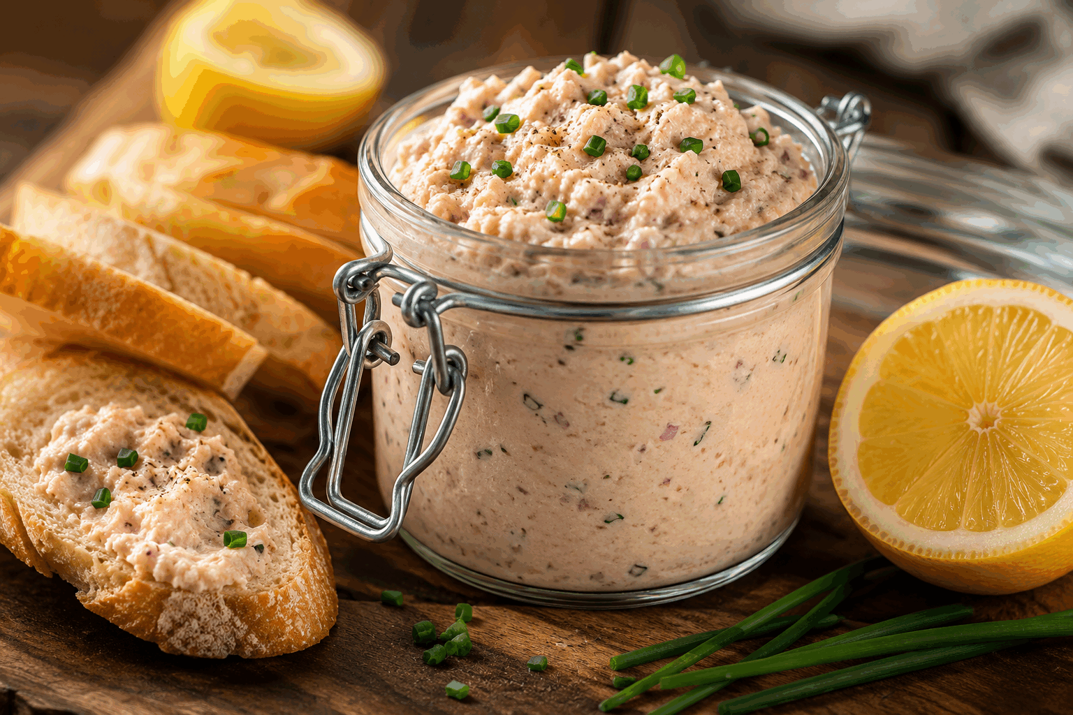 5 minutes et 3 ingrédients pour une tartinade au thon qui va tout changer 🥖🔥 Description Cette tartinade au thon ultra rapide et simple à préparer transforme vos apéritifs en un moment gourmand et savoureux. Avec seulement trois ingrédients, elle offre une texture onctueuse et un goût relevé, parfait pour accompagner du pain frais ou des crackers. Idéale pour un snack improvisé ou une entrée légère, cette recette plaît à tous grâce à sa fraîcheur et sa simplicité. Informations Temps de préparation : 5 minutes Temps de cuisson : 0 minutes Nombre de portions : 4 personnes Difficulté : Facile Ingrédients Pour la tartinade 160 g de thon au naturel (égoutté) 100 g de fromage frais (type Philadelphia ou fromage à tartiner nature) 1 cuillère à soupe de jus de citron Sel fin, poivre noir moulu (à doser selon goût) Préparation Dépose le thon égoutté dans un bol. Ajoute le fromage frais et le jus de citron. Mélange vigoureusement à l'aide d'une fourchette jusqu'à obtenir une texture homogène et crémeuse. Assaisonne avec une pincée de sel et du poivre noir fraîchement moulu. Goûte et ajuste l’assaisonnement si nécessaire. Réserve au frais pendant 5 minutes avant de servir pour que les saveurs se mélangent bien. Astuces Utilise un thon de bonne qualité pour un goût optimal. Pour une texture plus légère, tu peux ajouter une cuillère à soupe de yaourt nature. Varie les agréments en ajoutant quelques herbes fraîches comme de la ciboulette ou du persil. Conserve la tartinade dans un récipient hermétique au réfrigérateur, à consommer dans les 24 à 48 heures. Service Sers cette tartinade au thon bien fraîche sur des tranches de baguette grillée, des crackers ou des légumes croquants (comme des bâtonnets de concombre ou de carotte). Parfaite pour un apéritif convivial, un pique-nique ou comme entrée légère accompagnée d’une salade verte.