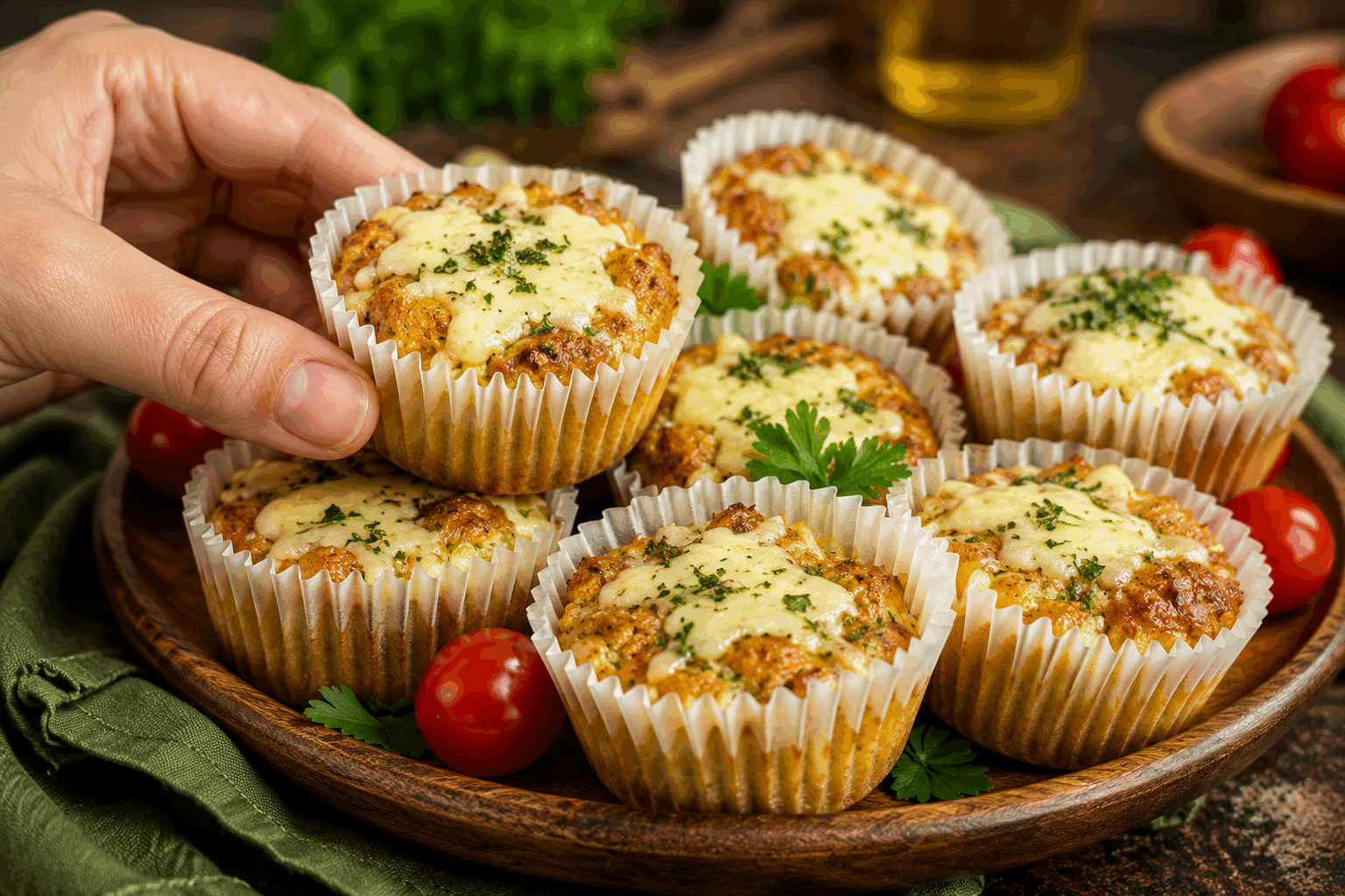 5 minutes pour ces muffins salés à la courgette ultra moelleux, un vrai régal ! ✨👌 Description Ces muffins salés à la courgette sont parfaits pour un apéritif gourmand ou un repas léger. Ultra moelleux grâce à la courgette râpée et une touche de fromage, ils se préparent en un clin d'œil et raviront tous les palais. Leur texture fondante et leur saveur subtile en font un vrai délice à partager. Informations Temps de préparation : 5 minutes Temps de cuisson : 20 minutes Nombre de portions : 6 muffins Difficulté : Facile Ingrédients Pâte à muffins salés 120 g de farine de blé 1 cuillère à café de levure chimique 1/2 cuillère à café de bicarbonate de soude 1 pincée de sel 2 œufs 80 ml d'huile d'olive 100 ml de lait 100 g de courgette râpée (environ 1 petite courgette) 50 g de fromage râpé (comté, emmental ou gruyère) Poivre du moulin Préparation Préchauffe le four à 180°C (chaleur statique ou 160°C chaleur tournante). Lave la courgette puis râpe-la finement, presse légèrement pour enlever l'excès d'eau. Dans un saladier, mélange la farine, la levure chimique, le bicarbonate et le sel. Dans un autre bol, bats les œufs avec l'huile d'olive et le lait jusqu'à obtenir un mélange homogène. Incorpore le mélange liquide aux ingrédients secs, mélange délicatement sans trop travailler la pâte. Ajoute la courgette râpée, le fromage râpé et poivre selon ton goût. Mélange encore doucement. Répartis la pâte dans des moules à muffins légèrement huilés ou garnis de caissettes en papier, remplis aux 3/4. Enfourne pour environ 20 minutes, pique le cœur d’un muffin avec la pointe d’un couteau pour vérifier la cuisson. Laisse tiédir quelques minutes avant de démouler et déguster. Astuces Pour un goût plus prononcé, ajoute des herbes fraîches comme du thym ou du basilic dans la pâte. Pour alléger la recette, remplace l'huile d'olive par du yaourt nature ou du fromage blanc. Assure-toi que la courgette soit bien égouttée afin d’éviter que la pâte devienne trop humide. Ces muffins peuvent se conserver 2 jours au réfrigérateur, réchauffe-les légèrement avant de servir. Service Servez ces muffins salés tièdes ou à température ambiante, accompagnés d’une salade verte pour un déjeuner léger. Ils sont également parfaits en apéritif avec un assortiment de dips ou une boisson fraîche entre amis.