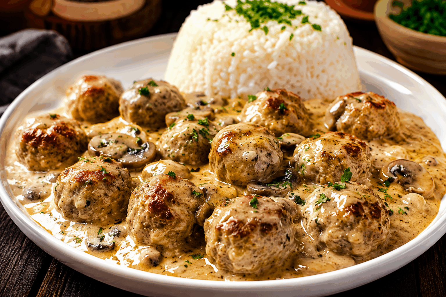 5 minutes pour des boulettes de viande à la crème qui fondent en bouche, un vrai régal ! 🔥😍 Description Ces boulettes de viande savoureuses et délicates sont nappées d’une sauce à la crème onctueuse qui les rend fondantes en bouche. Rapides à préparer, elles sont parfaites pour un repas gourmand en semaine ou un dîner improvisé. Un vrai délice qui séduira toute la famille grâce à son équilibre entre douceur et épices légères. Informations Temps de préparation : 5 minutes Temps de cuisson : 10 minutes Nombre de portions : 4 personnes Difficulté : Facile Ingrédients Pour les boulettes 400 g de viande hachée (bœuf ou mélange bœuf/porc) 1 petit oignon finement haché 1 gousse d’ail émincée 1 œuf 30 g de chapelure 1 cuillère à soupe de persil frais ciselé Sel et poivre noir du moulin 2 cuillères à soupe d’huile d’olive Pour la sauce à la crème 20 cl de crème fraîche épaisse 10 cl de bouillon de volaille (ou d’eau + cube de bouillon) 1 cuillère à café de moutarde douce 1 cuillère à soupe de jus de citron Sel et poivre Préparation Mélange dans un saladier la viande hachée, l’oignon, l’ail, l’œuf, la chapelure et le persil. Sale et poivre généreusement. Forme rapidement des petites boulettes de la taille d’une noix avec tes mains humides. Fais chauffer l’huile d’olive dans une poêle à feu moyen-vif et fais dorer les boulettes sur toutes les faces pendant environ 5 minutes. Réduis le feu à moyen, ajoute le bouillon de volaille, la crème fraîche et la moutarde dans la poêle. Laisse mijoter doucement 5 minutes en remuant délicatement pour bien enrober les boulettes de sauce. Assaisonne avec du sel, du poivre et le jus de citron. Mélange une dernière fois avant de servir. Astuces Utilise de la viande hachée fraîche pour garantir des boulettes moelleuses et savoureuses. Ne surcharge pas la poêle pour permettre une cuisson uniforme et un bon dorage. Pour plus de gourmandise, ajoute une pincée de muscade ou un peu de paprika doux dans la farce. La sauce peut être épaissie avec une cuillère à café de farine délayée dans un peu d’eau si elle est trop liquide. Service Sers ces boulettes crémeuses avec des pâtes fraîches, un gratin dauphinois, ou une purée de pommes de terre maison. Elles accompagnent aussi très bien un mélange de légumes verts vapeur pour une assiette équilibrée. Un plat réconfortant qui ravira petits et grands à tout moment.