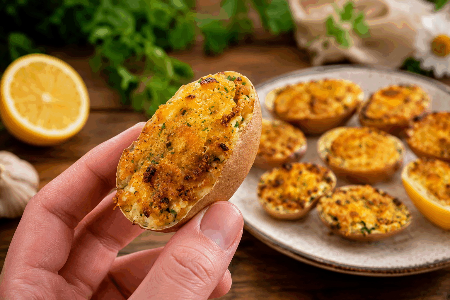 5 minutes pour un apéritif de Pâques qui va surprendre toute la famille 😍 Description Voici une recette express et gourmande parfaite pour émerveiller vos convives lors de l’apéritif de Pâques. Ces petites bouchées allient fraîcheur, couleurs printanières et saveurs délicates, pour un résultat aussi joli que savoureux. Idéal pour surprendre et régaler toute la famille en un temps record ! Informations Temps de préparation : 5 minutes Temps de cuisson : 0 minute Nombre de portions : 12 pièces Difficulté : Facile Ingrédients Pour les bouchées apéritives 12 radis frais 100 g de fromage frais (type Philadelphia ou fromage de chèvre frais) 1 cuillère à soupe de ciboulette ciselée 12 petites crevettes roses cuites 12 feuilles de basilic frais Sel fin Poivre du moulin 1 cuillère à café de jus de citron Préparation Coupe les radis en rondelles épaisses d’environ 1 cm et retire légèrement la chair au centre pour former un petit creux. Mélange le fromage frais avec la ciboulette, le jus de citron, du sel et du poivre dans un bol jusqu’à obtenir une préparation homogène. Remplis délicatement chaque creux de radis avec ce mélange au fromage frais à l’aide d’une petite cuillère. Dépose une crevette rose entière sur chaque bouchée, puis ajoute une feuille de basilic frais pour la touche aromatique et colorée. Dispose sur un plat et réserve au frais jusqu’au moment de servir, idéalement moins de 30 minutes avant pour garder le croquant des radis. Astuces Choisis des radis bien fermes et de taille uniforme pour une présentation élégante et stable. Si tu n’aimes pas les crevettes, remplace-les par des tomates cerises coupées en deux ou des billes de melon pour un côté végétarien. Pour varier les saveurs, ajoute une pointe de moutarde douce dans le mélange de fromage frais. Prépare ces bouchées au dernier moment pour préserver la fraîcheur et le croquant des ingrédients. Service Présente ces bouchées sur un joli plat coloré, accompagnées d’un verre de vin blanc frais ou d’une eau aromatisée au citron et aux herbes. Parfait pour un apéritif léger et printanier lors du déjeuner de Pâques, elles sauront charmer petits et grands par leur fraîcheur et leur originalité.