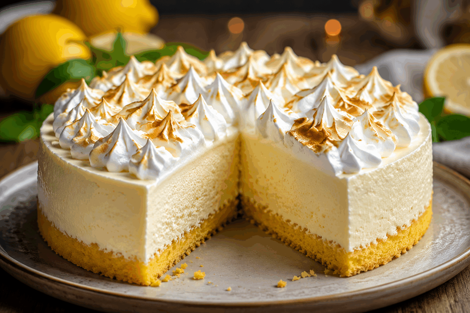 5 minutes pour un nuage au citron meringué léger et frais qui fond en bouche ✨ Description Cette recette ultra-rapide vous offre un dessert aérien et acidulé, où la fraîcheur du citron s’harmonise parfaitement avec la douceur légère de la meringue. Ce nuage fond délicatement en bouche, ce qui en fait un dessert idéal pour terminer un repas sur une note légère et rafraîchissante. Parfait pour les amateurs de citron et de pâtisseries légères, ce dessert express est à servir dès sa préparation pour profiter de sa texture aérienne. Informations Temps de préparation : 5 minutes Temps de cuisson : 3 minutes Nombre de portions : 4 personnes Difficulté : Facile Ingrédients Pour la meringue légère 2 blancs d'œufs 50 g de sucre en poudre 1 pincée de sel Pour la crème au citron 100 ml de jus de citron frais (environ 2 citrons) 50 g de sucre glace 150 g de crème fraîche liquide entière bien froide 1 cuillère à café de zeste de citron finement râpé Préparation Préchauffe le four à 120°C (thermostat 4). Monte les blancs d'œufs en neige ferme avec la pincée de sel. Ajoute le sucre en poudre en plusieurs fois tout en continuant de battre jusqu’à obtenir une meringue brillante et compacte. Sur une plaque recouverte de papier cuisson, forme 4 petits tas de meringue très aérienne en gardant une forme légèrement bombée pour faire un effet « nuage ». Enfourne pour 2 à 3 minutes**, juste pour dessécher légèrement la surface sans colorer, puis laisse refroidir. Prépare la crème au citron : fouette la crème fraîche liquide bien froide en chantilly ferme, ajoute progressivement le sucre glace, le jus de citron et les zestes, puis mélange délicatement jusqu’à obtenir une crème homogène et aérienne. Dépose une cuillère généreuse de crème au citron sur chaque meringue refroidie au moment de servir, pour conserver le contraste entre la légèreté de la meringue et la fraîcheur crémeuse. Astuces Utilise des œufs à température ambiante pour monter les blancs en neige plus facilement. Ne prolonge pas la cuisson des meringues pour garder leur texture moelleuse et légère, elles doivent juste être légèrement sèches en surface. Conserve la crème au citron au frais jusqu’au dernier moment pour un contraste de fraîcheur optimal. Tu peux remplacer le sucre glace par du sucre semoule plus fin si tu préfères une texture moins douce dans la crème. Service Servez ce dessert dans des petites assiettes individuelles, accompagné éventuellement d’un petit biscuit croquant ou d’une fine tuile aux amandes pour varier les textures. Idéal à proposer à la fin d’un repas copieux ou lors d’un après-midi gourmand, il séduira tous ceux qui aiment les saveurs acidulées et la légèreté. À déguster immédiatement pour savourer le contraste parfait entre le nuage moelleux et la crème fraîche au citron.