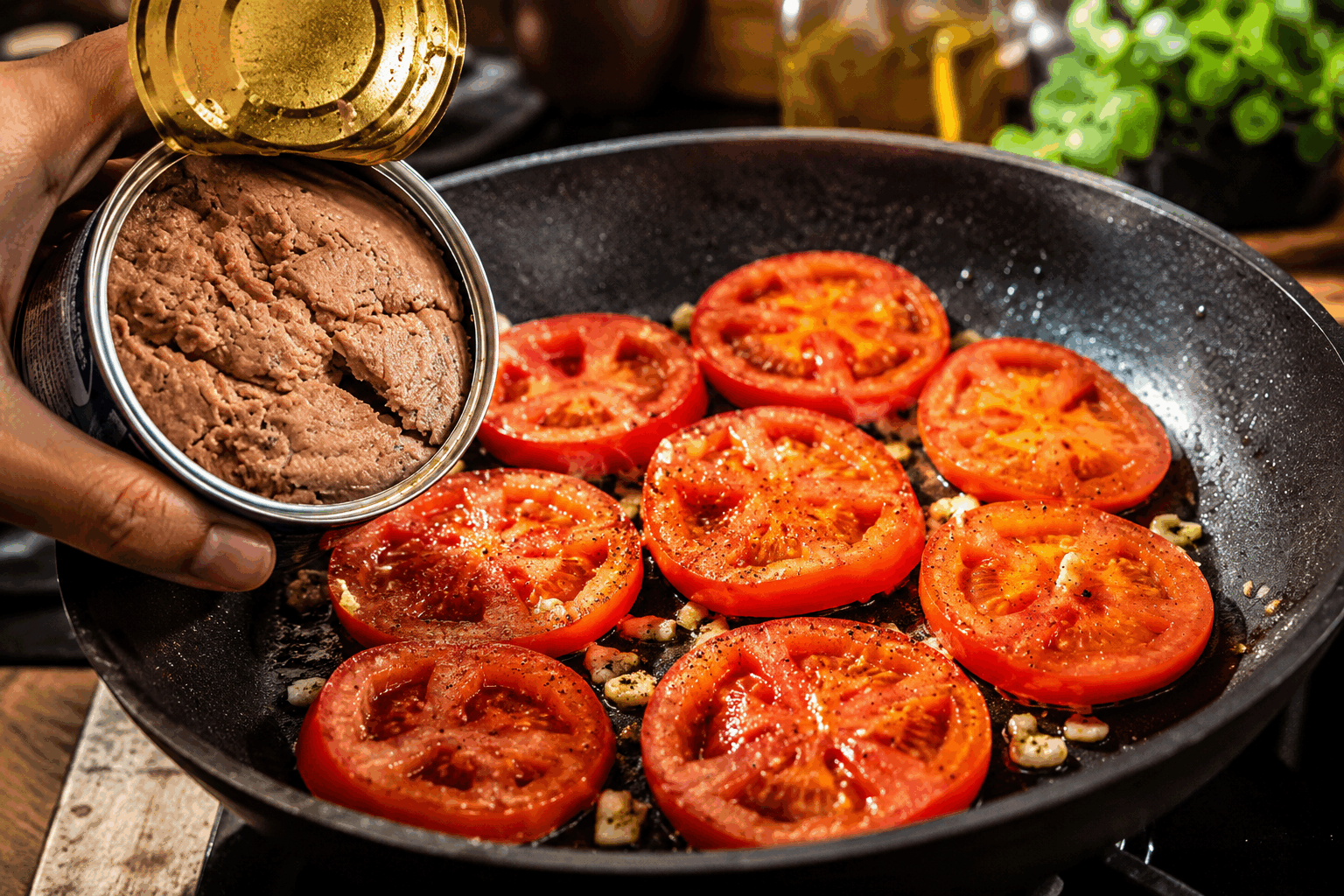 5 minutes pour une salade de tomates au thon qui va révolutionner vos dîners 😋 Description Cette salade fraîche et savoureuse combine la douceur juteuse des tomates avec la richesse protéinée du thon. En seulement 5 minutes, vous obtenez une entrée ou un plat léger parfait pour les soirs d'été ou quand vous manquez de temps. Sa simplicité cache une explosion de goûts qui va véritablement transformer vos repas. Informations Temps de préparation : 5 minutes Temps de cuisson : 0 minute Nombre de portions : 2 personnes Difficulté : Facile Ingrédients Pour la salade 300 g de tomates mûres (variété cœur de bœuf ou tomates cerises) 120 g de thon au naturel égoutté 1 petit oignon rouge 1 cuillère à soupe de câpres (optionnel) 1 cuillère à soupe d’huile d’olive extra vierge 1 cuillère à café de vinaigre balsamique ou de cidre Quelques feuilles de basilic frais Sel fin Poivre noir fraîchement moulu Préparation Rince les tomates sous l’eau froide puis coupe-les en quartiers ou en rondelles selon leur taille. Égoutte soigneusement le thon pour éviter un excès d’eau dans ta salade. Pele et émince finement l’oignon rouge pour apporter du croquant et un léger piquant. Dans un saladier, rassemble les tomates, le thon, l’oignon et les câpres si tu en utilises. Verse l’huile d’olive et le vinaigre, puis assaisonne avec du sel et du poivre selon ton goût. Mélange délicatement pour ne pas écraser les tomates et garde les morceaux bien visibles. Ajoute les feuilles de basilic déchirées à la main juste avant de servir pour préserver leur arôme. Astuces Utilise des tomates bien mûres et fermes pour un maximum de saveur et une texture agréable. Pour un goût plus iodé, remplace le thon au naturel par du thon à l’huile, mais réduis légèrement la quantité d’huile d’olive. Si tu n’aimes pas l’oignon cru, fais-le tremper 5 minutes dans de l’eau froide pour adoucir son goût. Cette salade peut être préparée à l’avance mais ajoute le basilic uniquement au moment de servir. Service Sers cette salade fraîche en entrée légère ou accompagne-la de tranches de pain grillé frottées à l’ail. Elle est idéale pour un dîner rapide, un déjeuner sur le pouce ou un pique-nique. Sa couleur vive et sa simplicité raviront les amateurs de plats sains et savoureux.