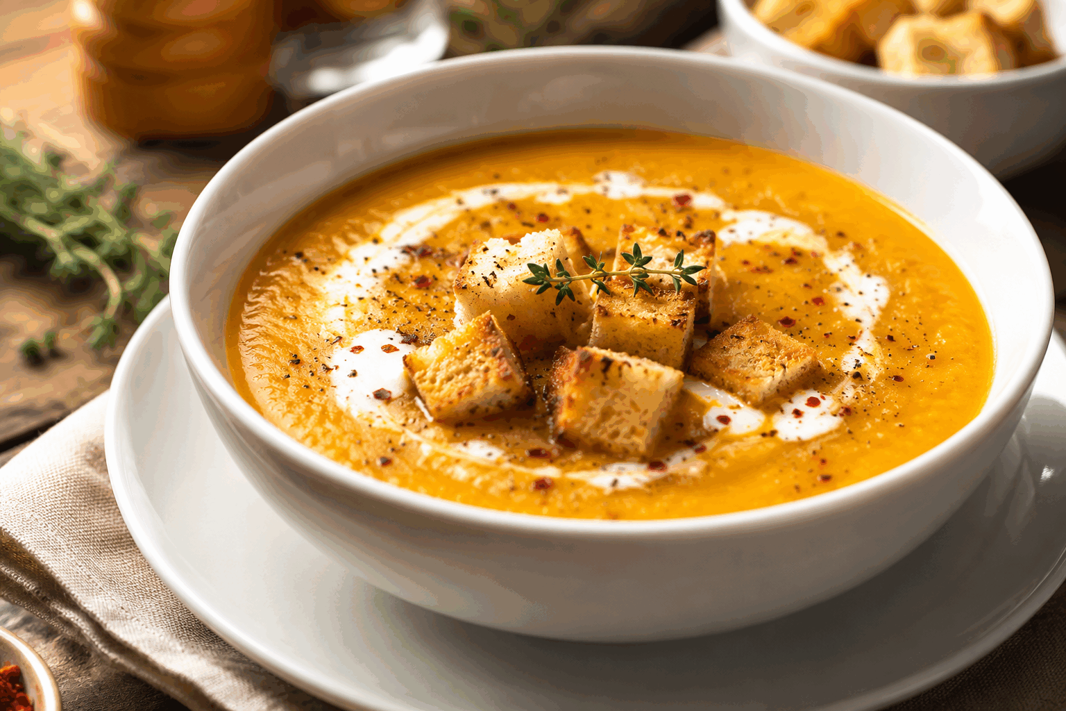 5 minutes pour une soupe de légumes vitaminée qui réchauffe et régale ❗🥕 Description Cette soupe express de légumes est un concentré de fraîcheur et de vitamines, parfaite pour se réchauffer rapidement sans compromis sur le goût. Sa texture veloutée et ses saveurs douces de carottes, poireaux et pommes de terre en font un plat sain et réconfortant à savourer en toute saison. Informations Temps de préparation : 5 minutes Temps de cuisson : 15 minutes Nombre de portions : 4 personnes Difficulté : Facile Ingrédients Pour la soupe 300 g de carottes 150 g de poireaux 200 g de pomme de terre 1 petit oignon 1 gousse d’ail 700 ml d’eau 1 cube de bouillon de légumes 2 cuillères à soupe d’huile d’olive Sel et poivre du moulin Quelques feuilles de persil frais pour la décoration Préparation Épluchez les carottes, la pomme de terre et l’oignon. Coupez-les en morceaux grossiers. Lavez soigneusement les poireaux et émincez-les finement. Dans une grande casserole, faites chauffer l’huile d’olive à feu moyen et faites revenir l’oignon et l’ail hachés pendant 2 minutes sans les colorer. Ajoutez les carottes, les poireaux et la pomme de terre dans la casserole, mélangez bien pendant 1 minute. Versez l’eau et ajoutez le cube de bouillon de légumes. Portez à ébullition, puis baissez le feu et laissez cuire à couvert pendant 15 minutes, jusqu’à ce que les légumes soient tendres. Retirez la casserole du feu, mixez la soupe à l’aide d’un mixeur plongeant jusqu’à obtenir une texture veloutée. Salez et poivrez selon votre goût, puis remuez avant de servir. Parsemez de persil frais ciselé pour une touche de fraîcheur. Astuces Pour une soupe plus onctueuse, ajoutez une cuillère à soupe de crème fraîche ou de lait végétal avant de mixer. Si vous êtes pressé, remplacez le cube de bouillon par un bouillon déjà prêt ou un bouillon maison congelé. Variez les légumes selon la saison : courgettes, potiron, ou épinards s’adaptent très bien à cette recette. Conservez les restes au réfrigérateur jusqu’à 2 jours dans un récipient hermétique. Service Servez cette soupe chaude, accompagnée de pain grillé frotté à l’ail ou de croûtons croustillants. Idéale pour un déjeuner léger ou un dîner rapide, elle ravira petits et grands en quête de saveurs simples et vitaminées.