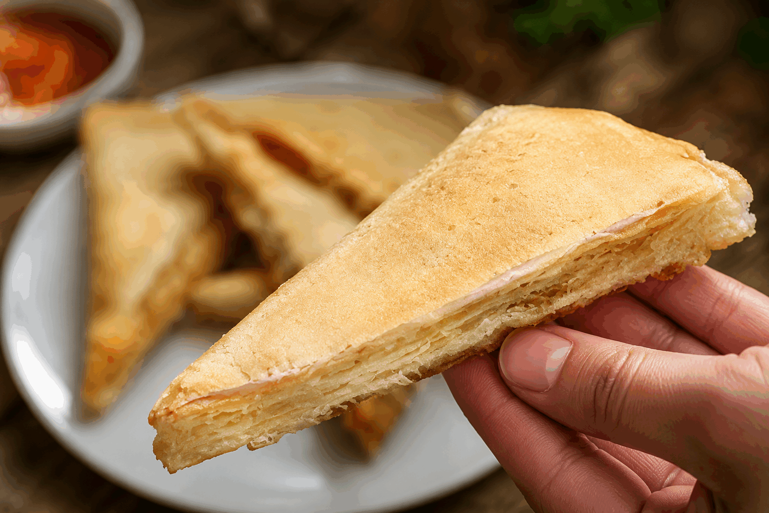 5 minutes pour une tarte feuilletée ultra croustillante qui fait fondre tous les gourmands 😍 Description Cette tarte feuilletée est une explosion de croustillant en seulement 5 minutes de préparation. Sa pâte dorée et légère enveloppe une garniture fondante et gourmande qui séduira tous les amateurs de douceurs rapides et savoureuses. Parfaite pour un dessert express ou un goûter improvisé. Informations Temps de préparation : 5 minutes Temps de cuisson : 25 minutes Nombre de portions : 4 personnes Difficulté : Facile Ingrédients Pour la pâte 1 pâte feuilletée prête à dérouler (250 g) Pour la garniture 100 g de confiture de fruits rouges ou d’abricots 2 pommes 30 g de sucre roux 20 g de beurre 1 cuillère à soupe de jus de citron 1 cuillère à soupe de poudre d’amandes (optionnel pour plus de fondant) 1 jaune d’œuf pour la dorure Préparation Préchauffe le four à 200°C (chaleur tournante de préférence). Épluche et coupe les pommes en fines lamelles, puis arrose-les immédiatement avec le jus de citron pour éviter qu’elles ne brunissent. Déroule la pâte feuilletée sur une plaque recouverte de papier cuisson en conservant la feuille. Étale la confiture au centre de la pâte, en laissant environ 2 cm sur les bords. Parseme la poudre d’amandes sur la confiture pour absorber l’humidité et renforcer le goût. Dispose joliment les lamelles de pommes sur la confiture, saupoudre de sucre roux, puis dépose quelques petits morceaux de beurre par-dessus. Replie les bords de la pâte vers l’intérieur pour former un petit rebord, puis badigeonne-le avec le jaune d’œuf à l’aide d’un pinceau. Enfourne pour 20 à 25 minutes, jusqu’à ce que la pâte soit bien dorée et croustillante. Sors la tarte du four et laisse-la tiédir quelques minutes avant de servir. Astuces Pour un croustillant maximal, choisis une pâte feuilletée de qualité, bien froide avant cuisson. La poudre d’amandes évite que la confiture détrempe la pâte et apporte une texture agréable en bouche. Si tu manques de temps, utilise des fruits frais rapides à préparer, comme des poires ou des pêches en saison. Badigeonner la pâte avec un jaune d’œuf mélangé à un peu de lait renforce la couleur dorée et rend la pâte encore plus appétissante. Service Sers cette tarte feuilletée tiède avec une boule de glace vanille ou une cuillerée de crème fraîche pour un dessert encore plus gourmand. Elle est idéale pour un goûter rapide, un brunch léger ou une fin de repas improvisée entre amis.