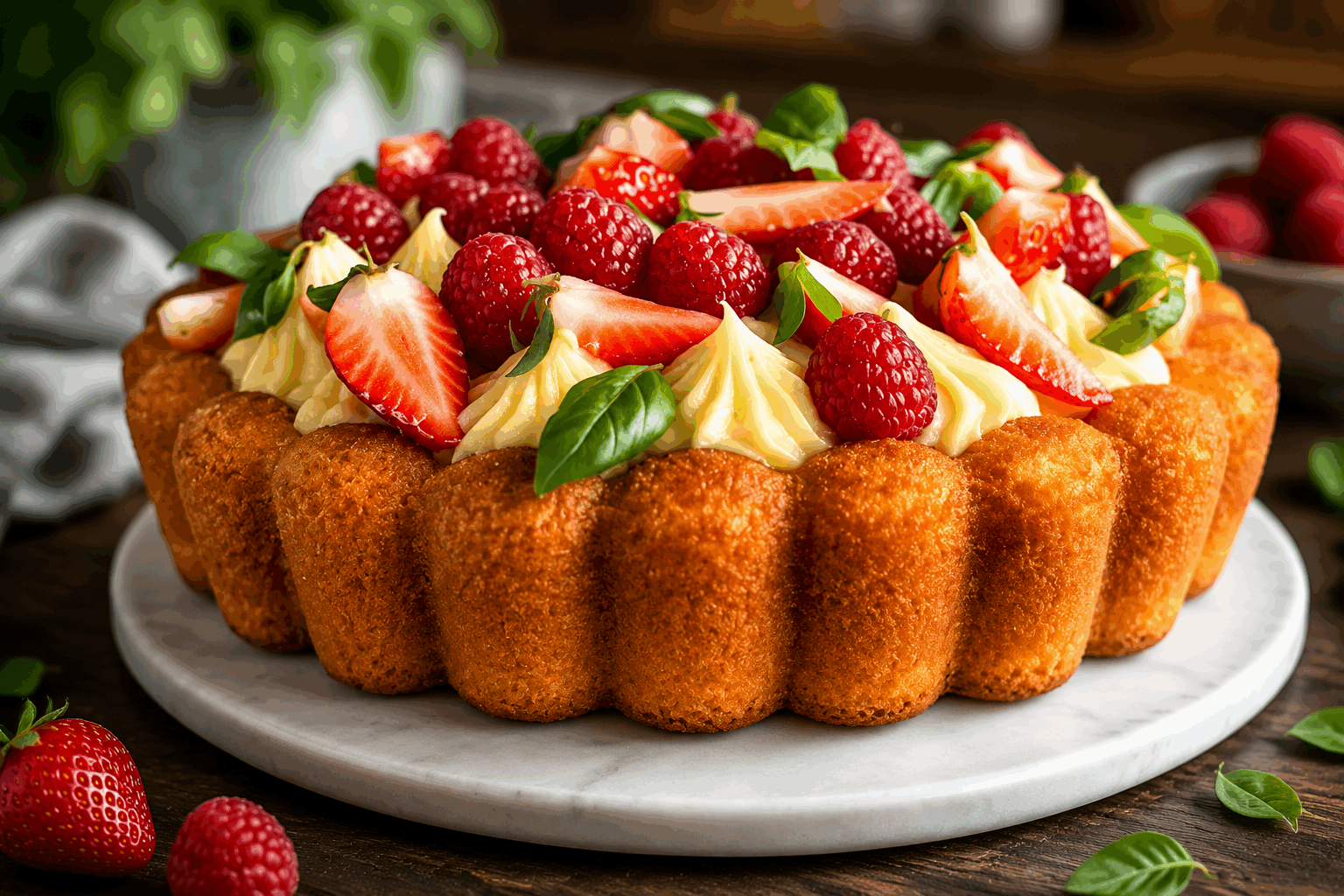 5 minutes pour une tarte renversée aux fruits qui fond en bouche, un vrai délice ! 🍓👌 Description Cette tarte renversée aux fruits se prépare en un temps record et offre une texture fondante en bouche. Son doux caramel associé à des fruits frais apporte une explosion de saveurs fruitées, idéale pour une pause gourmande improvisée. Parfaite pour un dessert léger ou un goûter rapide, elle ravira tous les amateurs de douceurs fruitées. Informations Temps de préparation : 5 minutes Temps de cuisson : 25 minutes Nombre de portions : 4 personnes Difficulté : Facile Ingrédients Pour la pâte 100 g de farine 50 g de sucre 50 g de beurre doux, fondu 1 œuf 1 pincée de sel 1/2 cuillère à café de levure chimique Pour la garniture 150 g de fraises fraîches 1 pomme 30 g de beurre 50 g de sucre roux Quelques gouttes de jus de citron Préparation Préchauffe le four à 180°C (chaleur statique). Dans un moule à tarte, fais fondre le beurre à feu doux puis ajoute le sucre roux en répartissant uniformément. Lave, équeute les fraises et coupe-les en deux. Épluche la pomme, enlève le cœur puis tranche-la en fines lamelles. Dispose les fruits joliment sur le caramel dans le moule, en alternant fraises et pommes. Ajoute quelques gouttes de jus de citron pour éviter l’oxydation. Dans un saladier, mélange la farine, le sucre, la levure chimique et la pincée de sel. Ajoute l’œuf et le beurre fondu, puis mélange jusqu’à obtenir une pâte homogène. Verse la pâte délicatement sur les fruits, en répartissant bien pour recouvrir entièrement la garniture. Enfourne pour 25 minutes, jusqu’à ce que la pâte soit dorée et bien cuite. Laisse tiédir 5 minutes avant de démouler délicatement la tarte sur un plat, en faisant attention à ne pas casser la couche de fruits caramélisés. Astuces Utilise des fruits bien mûrs pour renforcer le goût sucré naturel et la texture fondante. Tu peux remplacer les fraises et la pomme par des poires, pêches ou abricots selon la saison. Pour un caramel plus intense, mélange un peu de vanille ou de cannelle dans le beurre fondu. Si tu manques de temps, prépare la pâte la veille et conserve-la au réfrigérateur. Service Serre cette tarte tiède accompagnée d’une boule de glace vanille ou d’une crème fouettée légère. Elle est idéale pour un dessert rapide entre amis ou pour impressionner sans stress lors d’un goûter improvisé.