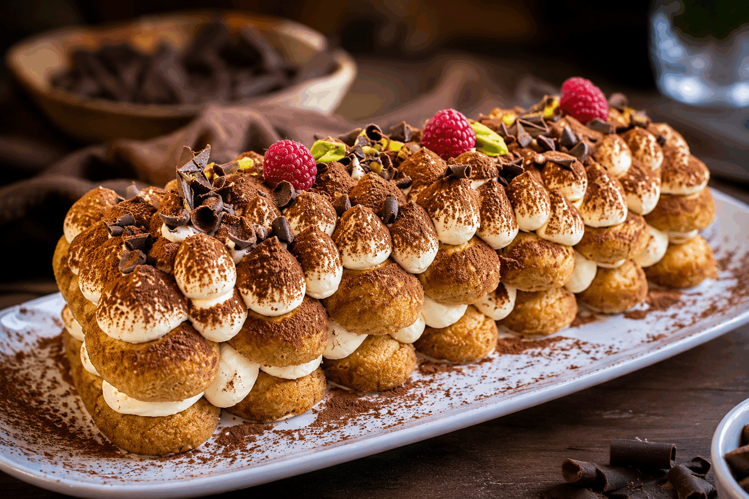 5 minutes, sans four : la bûche de Noël express qui va te surprendre ✨ Description Cette bûche de Noël express se prépare en seulement 5 minutes, sans besoin de four. Fraîche et légère, elle mêle douceur et fraîcheur grâce à une base de biscuit roulé improvisé et une garniture crémeuse au mascarpone et fruits rouges. Parfaite pour les fêtes de fin d’année, elle ravira vos convives avec simplicité et élégance. Informations Temps de préparation : 5 minutes Temps de cuisson : 0 minute Nombre de portions : 6 personnes Difficulté : Facile Ingrédients Pour la base biscuitée 6 biscuits type « petits beurre » 60 ml de lait 1 cuillère à soupe de cacao en poudre non sucré Pour la garniture 250 g de mascarpone 100 ml de crème liquide entière froide 50 g de sucre glace 1 cuillère à café d’extrait de vanille 100 g de fruits rouges frais ou surgelés (framboises, myrtilles, fraises) Pour la décoration Quelques copeaux de chocolat noir Sucre glace pour saupoudrer Préparation Émiettez finement les biscuits dans un bol puis ajoutez le cacao en poudre. Versez le lait petit à petit en mélangeant jusqu’à obtenir une pâte homogène mais malléable. Tapissez un film alimentaire sur votre plan de travail, étalez la pâte biscuitée en forme de rectangle d’environ 20x15 cm. Dans un saladier, fouettez la crème liquide bien froide en chantilly ferme, puis incorporez délicatement le mascarpone, le sucre glace et l’extrait de vanille. Étalez la crème mascarpone sur la pâte biscuitée en couche régulière. Disposez les fruits rouges sur la crème. À l’aide du film alimentaire, roulez délicatement la préparation en forme de bûche, en serrant légèrement pour bien la maintenir. Placez la bûche au réfrigérateur pendant au moins 1 heure avant de servir pour qu’elle soit bien ferme. Au moment de servir, décorez avec des copeaux de chocolat et un léger saupoudrage de sucre glace. Astuces Utilisez des fruits rouges surgelés mais bien égouttés pour éviter que la bûche ne soit trop humide. Pour une version plus rapide, remplacez la crème chantilly par une crème fouettée déjà sucrée. Si vous préférez un goût plus chocolaté, ajoutez un peu de cacao dans la crème mascarpone. Pour faciliter le roulage, laissez le biscuit s’humidifier quelques minutes après avoir ajouté le lait. Service Servez cette bûche bien fraîche, coupée en tranches fines, accompagnée d’un coulis de fruits rouges ou d’un café gourmand. Elle s’invite à merveille sur une table de Noël pour un dessert rapide, gourmand et festif qui surprendra tout le monde sans effort.