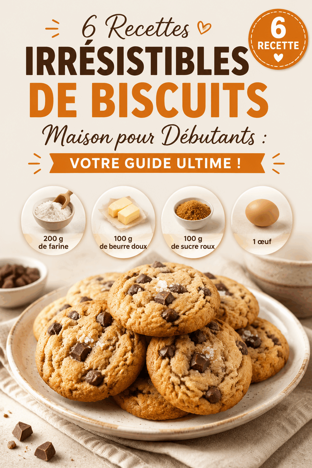 6 Recettes Irrésistibles de Biscuits Maison pour Débutants : Votre Guide Ultime !