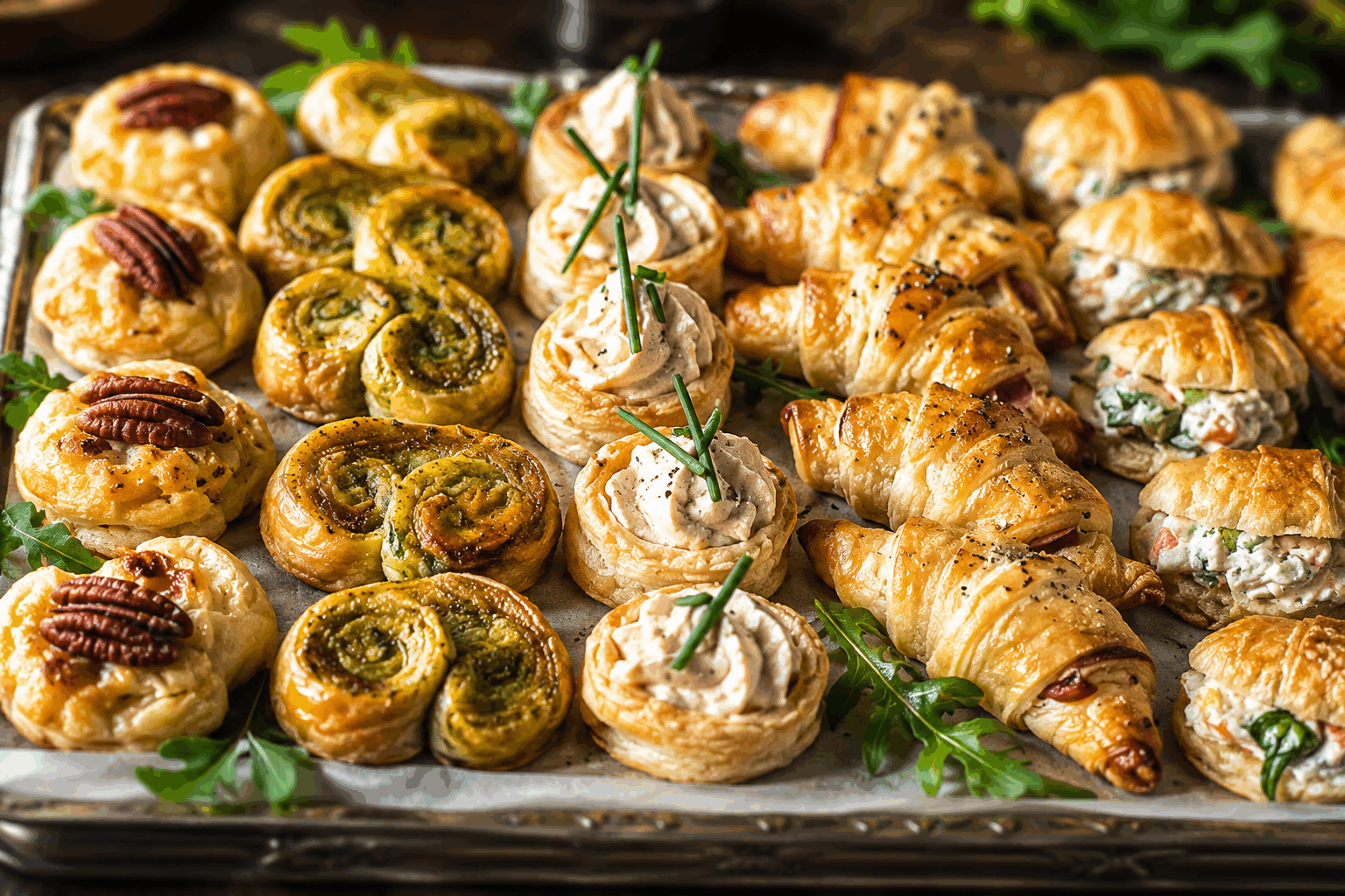 6 feuilletés légers et gourmands en 15 minutes pour épater vos invités à Noël 🎄👌