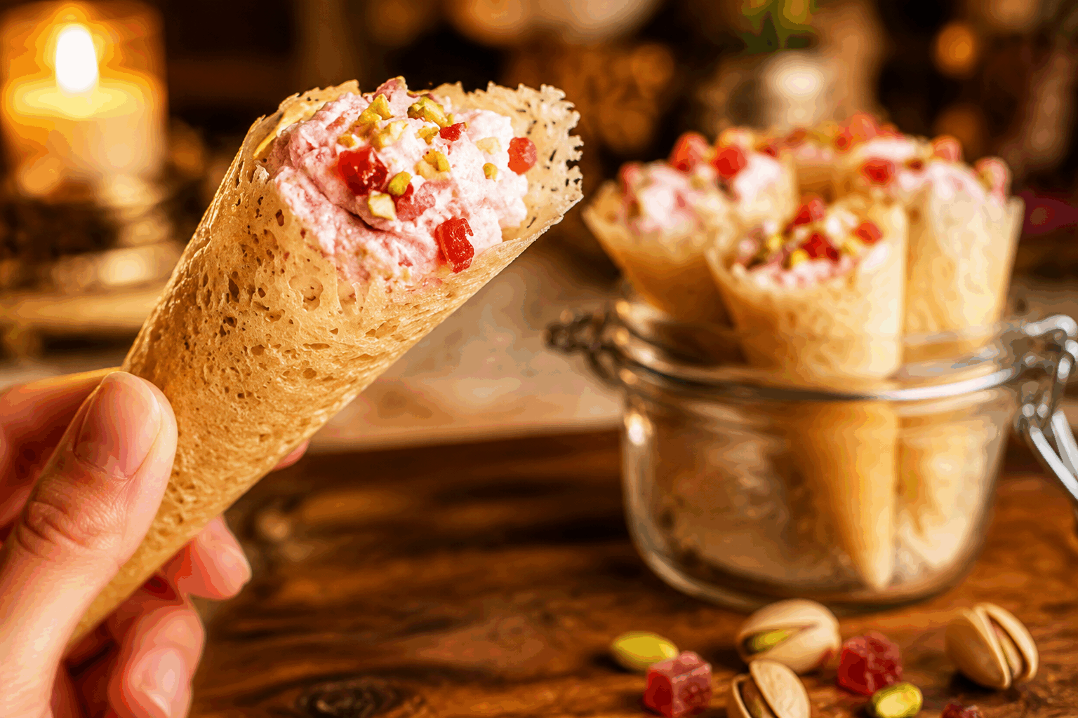 Apéro sans gluten en 5 minutes : la recette surprise qui bluffe tout le monde ✨ Description Un apéritif rapide, savoureux et sans gluten, parfait pour les invités pressés ou pour un repas improvisé. Ces petites bouchées croquantes aux saveurs méditerranéennes se préparent en un clin d'œil et surprennent toujours par leur goût et leur texture. Idéal pour débuter une soirée festive ou un repas convivial sans souci de gluten. Informations Temps de préparation : 5 minutes Temps de cuisson : 0 minute Nombre de portions : 6 personnes (environ 24 pièces) Difficulté : Facile Ingrédients Pour les bouchées gourmandes 120 g de pois chiches cuits (égouttés si en conserve) 60 g de farine de pois chiche 2 cuillères à soupe d'huile d'olive 1 cuillère à café de paprika fumé 1/2 cuillère à café de cumin moulu 1 pincée de sel Poivre noir du moulin Pour la touche fraîcheur 50 g de fromage frais (type chèvre frais ou cream cheese) 1 cuillère à soupe de ciboulette ciselée 1 petite gousse d’ail écrasée Le jus d’1/2 citron Quelques feuilles de roquette (pour la présentation) Préparation Dans un saladier, écrase les pois chiches à la fourchette ou dans un petit mixeur pour obtenir une texture granuleuse mais homogène. Ajoute la farine de pois chiche, l'huile d'olive, le paprika fumé, le cumin, le sel et poivre. Mélange bien pour former une pâte malléable, légèrement collante. Forme des petites boules de la taille d’une noix avec les mains humidifiées. Dispose-les sur un plat de service. Dans un bol, mélange le fromage frais avec la ciboulette, l’ail et le jus de citron. Goûte et ajuste l’assaisonnement. Dépose une petite noisette de ce mélange frais sur chaque boule de pois chiches. Sers les bouchées sur un lit de roquette pour apporter une touche de fraîcheur et de couleur. Astuces Choisis des pois chiches bien tendres pour faciliter le travail de la pâte. Pour varier les saveurs, remplace le paprika fumé par du curry doux ou des herbes de Provence. Tu peux préparer ces bouchées un peu à l’avance, mais ajoute la garniture fraîche juste avant de servir pour garder le fromage frais et goûteux. Si la pâte est trop collante, ajoute un peu plus de farine de pois chiche pour faciliter la manipulation. Service Présente ces bouchées sans gluten à l’apéritif accompagnées d’un bon vin blanc frais ou d’un cocktail léger. Parfait pour une soirée entre amis ou un buffet improvisé, elles accompagnent aussi très bien une salade fraîche ou un assortiment de légumes grillés. Leur petit format les rend idéales pour partager et surprendre agréablement tous les convives.
