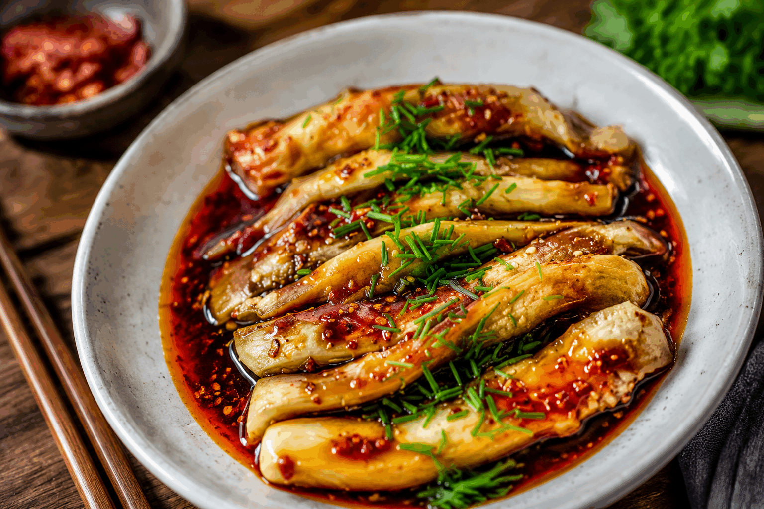 Aubergine fondante en 15 minutes, le dîner sain et réconfortant à tester vite ! 🔥 Description Cette aubergine fondante est un plat rapide à préparer qui allie douceur et saveur méditerranéenne. Sa texture moelleuse et son goût légèrement caramélisé en font un dîner sain et réconfortant, idéal en semaine. Facile à réaliser, ce plat coloré ravira les palais en quête de légèreté et de gourmandise. Informations Temps de préparation : 5 minutes Temps de cuisson : 10 minutes Nombre de portions : 2 personnes Difficulté : Facile Ingrédients Pour l’aubergine 1 grande aubergine (environ 300 g) 2 cuillères à soupe d’huile d’olive 1 gousse d’ail émincée 1 cuillère à soupe de sauce soja (facultatif pour une touche umami) Sel et poivre du moulin Pour l’accompagnement et la finition 1 cuillère à soupe de vinaigre balsamique Quelques feuilles de basilic frais 1 cuillère à soupe de pignons de pin grillés Une pincée de flocons de piment (facultatif) Préparation Coupe l’aubergine en rondelles d’environ 1 cm d’épaisseur. Sale-les légèrement et laisse-les dégorger 5 minutes pour enlever l’amertume. Essuie les rondelles avec un papier absorbant. Chauffe l’huile d’olive dans une poêle à feu moyen-vif. Dépose les rondelles d’aubergine dans la poêle et fais-les dorer 4 à 5 minutes de chaque côté, jusqu’à ce qu’elles soient bien tendres et colorées. Ajoute l’ail émincé et la sauce soja, mélange délicatement et poursuis la cuisson 1 minute pour parfumer l’aubergine. Verse le vinaigre balsamique sur les aubergines, laisse réduire 1 minute tout en remuant pour caraméliser légèrement. Rectifie l’assaisonnement avec du sel et du poivre selon ton goût. Dépose les aubergines dans une assiette, parsème de basilic frais ciselé, de pignons de pin grillés et de flocons de piment si désiré. Astuces Pour une aubergine moins amère, n’hésite pas à bien la saler et à la laisser dégorger avant cuisson. Tu peux remplacer la sauce soja par un filet de tamari pour une version sans gluten. Si tu souhaites un plat plus gourmand, ajoute un peu de parmesan râpé juste avant de servir. Les pignons de pin peuvent être remplacés par des graines de tournesol ou des noix concassées pour varier les textures. Service Servez cette aubergine fondante accompagnée d’un riz basmati parfumé, d’une salade verte croquante ou de quinoa pour un repas complet. Ce plat s’adapte parfaitement à un dîner léger en semaine ou à un déjeuner d’été en terrasse. Présentez-le dans des assiettes colorées pour un effet gourmand et convivial.