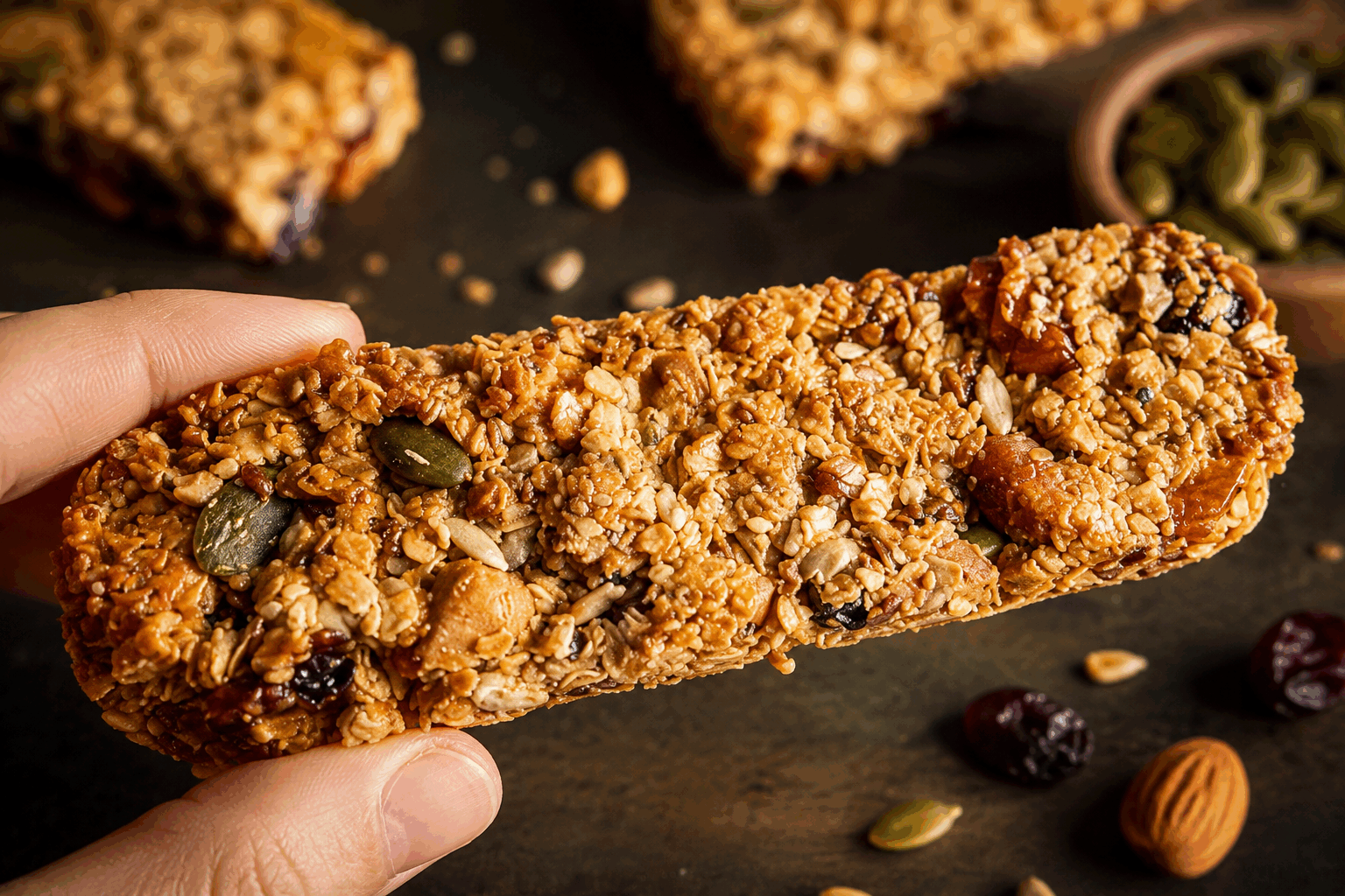 Barres de granola maison : prêtes en 5 minutes pour un plein d’énergie 🔥