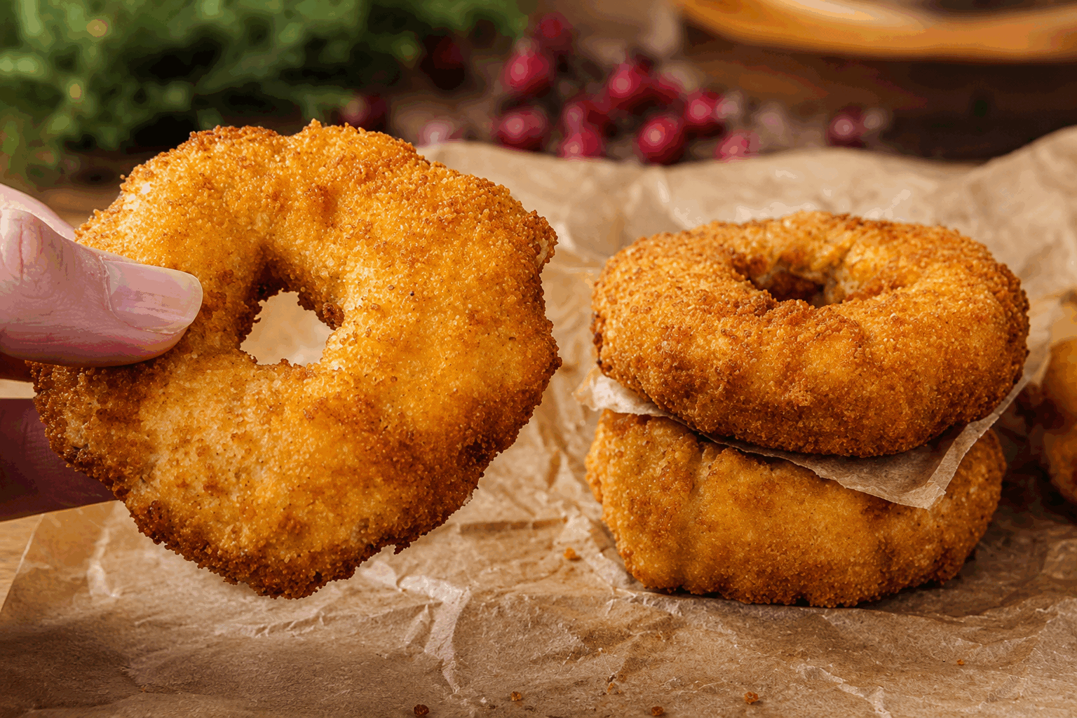 Beignets sans farine en 10 minutes, la recette secrète qui va vous surprendre 🔥 Description Ces beignets sans farine se préparent en un temps record et offrent une texture légère et moelleuse, légèrement croquante à l’extérieur. Parfaits pour une envie gourmande rapide, ils surprennent par leur simplicité et leur originalité, idéale pour les amateurs de douceurs sans gluten. Informations Temps de préparation : 5 minutes Temps de cuisson : 5 minutes Nombre de portions : 4 personnes (environ 12 beignets) Difficulté : Facile Ingrédients Pour la pâte 250 g de fromage blanc (à 20% de matière grasse) 3 œufs 80 g de poudre d’amandes 1 cuillère à soupe de sucre 1 cuillère à café de levure chimique 1 cuillère à café d’extrait de vanille Une pincée de sel Pour la cuisson Huile de tournesol (pour la friture) Préparation Sépare les blancs des jaunes d’œufs. Dans un grand bol, mélange les jaunes avec le fromage blanc, le sucre, la poudre d’amandes, la levure chimique, l’extrait de vanille et la pincée de sel jusqu’à obtenir une pâte homogène. Monte les blancs en neige ferme avec une pincée de sel à l’aide d’un batteur ou d’un fouet électrique. Incorpore délicatement les blancs montés dans la pâte à l’aide d’une spatule en soulevant la masse pour garder de l’aération. Chauffe l’huile de tournesol dans une poêle à feu moyen (environ 170°C). Pour tester la température, plonge la pointe d’une spatule en bois : des petites bulles doivent apparaître autour. À l’aide de deux cuillères, forme des petits tas de pâte (de la taille d’une noix) et dépose-les doucement dans l’huile chaude. Fais frire les beignets 2 à 3 minutes de chaque côté jusqu’à ce qu’ils soient dorés et bien gonflés. Égoutte-les sur du papier absorbant afin d’éliminer l’excès d’huile. Serre-les tièdes, éventuellement saupoudrés de sucre glace ou accompagnés d’une confiture maison. Astuces Pour une version salée, supprimez le sucre et ajoutez des herbes fraîches comme du thym ou du romarin. Veillez à ne pas trop mélanger lors de l’incorporation des blancs pour garder une texture légère et aérienne. Si vous n’avez pas de poudre d’amandes, remplacez-la par de la poudre de noisettes ou de noix pour varier les saveurs. Utilisez un thermomètre de cuisine pour maintenir la bonne température de cuisson et éviter que les beignets absorbent trop d’huile. Service Servez ces beignets sans farine en guise de goûter léger ou de dessert improvisé. Ils se marient parfaitement avec un thé, un café ou même une salade de fruits frais. Présentez-les dans une assiette avec un nappage au miel ou un coulis de fruits rouges pour une touche gourmande et colorée.