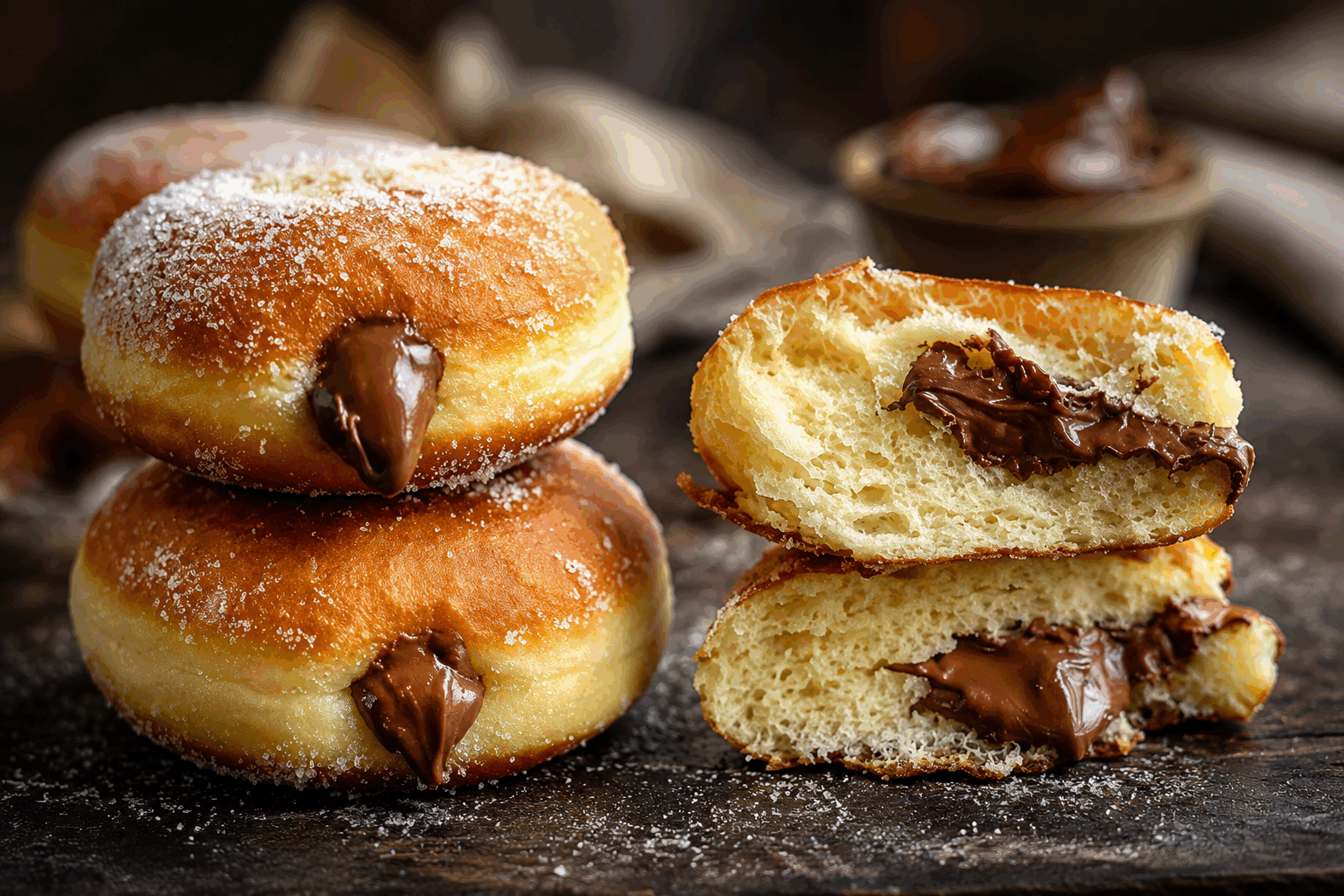 Beignets ultra moelleux au Nutella en 5 minutes, la recette qui fond en bouche 🔥 Description Ces beignets ultra moelleux au Nutella sont une véritable gourmandise prête en un temps record. Leur texture légère et fondante accompagne à merveille le cœur crémeux au chocolat et noisettes, pour un plaisir fondant en bouche. Idéaux pour une pause sucrée express ou un goûter convivial. Informations Temps de préparation : 3 minutes Temps de cuisson : 2 minutes Nombre de portions : 4 pièces Difficulté : Facile Ingrédients Pour la pâte à beignets 100 g de farine 1 œuf 50 ml de lait 1 cuillère à soupe de sucre 1/2 cuillère à café de levure chimique 1 pincée de sel Huile neutre pour la cuisson (tournesol ou colza) Pour la garniture 4 cuillères à café de Nutella Préparation Dans un saladier, mélange la farine, le sucre, la levure chimique et la pincée de sel. Ajoute l'œuf et le lait progressivement tout en fouettant pour obtenir une pâte homogène et légèrement épaisse. Chauffe un peu d’huile dans une poêle à feu moyen-vif. Verse une cuillère à soupe de pâte dans la poêle pour former un petit disque, puis dépose rapidement une cuillère à café de Nutella au centre. Recouvre avec une autre petite cuillère de pâte pour bien enfermer le Nutella. Laisse cuire 1 minute de chaque côté jusqu’à ce que les beignets soient dorés et bien gonflés. Égoutte sur du papier absorbant et répète l’opération avec le reste de la pâte et du Nutella. Astuces Utilise une huile chaude mais pas fumante pour éviter que les beignets brûlent sans cuire à cœur. Ne surcharge pas en Nutella pour éviter qu’il ne coule trop à la cuisson. Tu peux parfumer la pâte avec un peu de vanille ou de zeste d’orange pour plus de gourmandise. Serre les bords délicatement avec la cuillère pour bien enfermer la garniture et éviter les fuites. Service Sers ces beignets au Nutella encore tièdes, accompagnés éventuellement d'une boule de glace vanille ou d'un coulis de fruits rouges pour un contraste frais. Parfaits pour un goûter improvisé ou un dessert gourmand en famille ou entre amis.