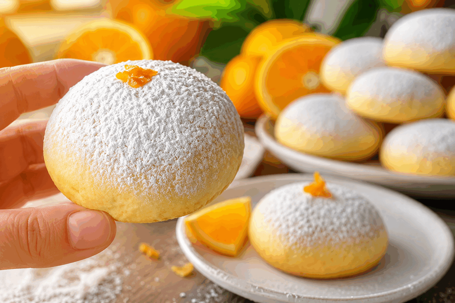 Biscuit moelleux au jus d’orange en 5 minutes, une douceur qui surprend 😋 Description Ce biscuit moelleux au jus d’orange est une gourmandise express, parfaite pour un goûter improvisé. Sa texture légère et aérienne, ainsi que son parfum frais d’orange, en font une douceur délicate qui surprend les papilles. Simple et rapide à préparer, ce gâteau ravira petits et grands en seulement 5 minutes de préparation. Informations Temps de préparation : 5 minutes Temps de cuisson : 15 minutes Nombre de portions : 6 personnes Difficulté : Facile Ingrédients Pour le biscuit 150 g de farine 100 g de sucre en poudre 2 œufs 100 ml de jus d’orange frais 50 ml d’huile de tournesol 1 sachet de levure chimique (environ 10 g) 1 pincée de sel Quelques zestes d’orange (facultatif) Préparation Préchauffe le four à 180°C (chaleur statique). Dans un saladier, bats les œufs avec le sucre jusqu’à ce que le mélange blanchisse et devienne mousseux. Ajoute progressivement la farine tamisée, la levure chimique et le sel. Mélange délicatement. Incorpore ensuite le jus d’orange et l’huile tout en remuant pour obtenir une pâte lisse et homogène. Si tu utilises des zestes d’orange, ajoute-les maintenant pour parfumer davantage le biscuit. Verse la préparation dans un moule à cake ou un moule rond préalablement graissé ou recouvert de papier cuisson. Enfourne pour 15 minutes. Vérifie la cuisson en piquant le centre avec la lame d’un couteau : elle doit ressortir sèche. Laisse tiédir avant de démouler pour conserver tout le moelleux du biscuit. Astuces Pour un goût plus intense, laisse macérer les zestes dans le jus d’orange 10 minutes avant de les incorporer. Tu peux remplacer le jus d’orange par un jus d’agrumes mélangé (pamplemousse, clémentine) pour varier les saveurs. Veille à ne pas trop mélanger la pâte après l’ajout de la farine afin de garder une texture légère. Si tu n’as pas de moule à cake, utilise des moules en silicone individuels pour des biscuits parfaits en portion. Service Ce biscuit se déguste tiède ou à température ambiante, nature ou accompagné d’un peu de crème fouettée ou d’une cuillère de confiture d’orange. Idéal pour un goûter simple ou un dessert léger, il se marie aussi parfaitement avec une tasse de thé ou de café.