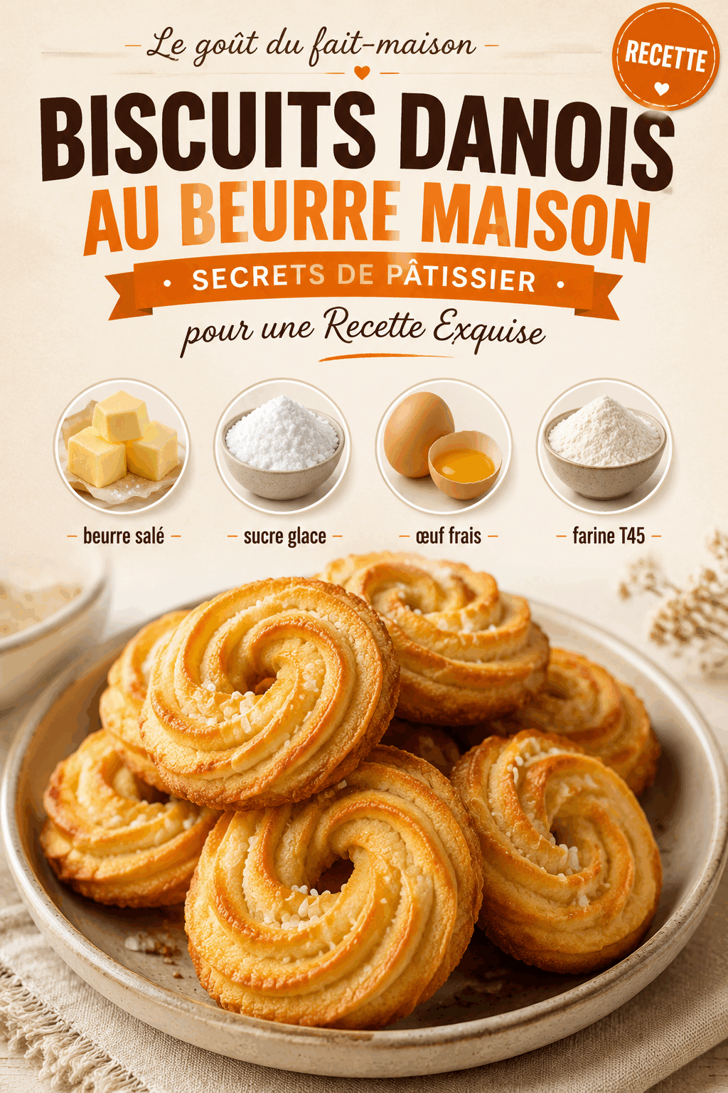 Biscuits Danois au Beurre Maison – Secrets de Pâtissier pour une Recette Exquise