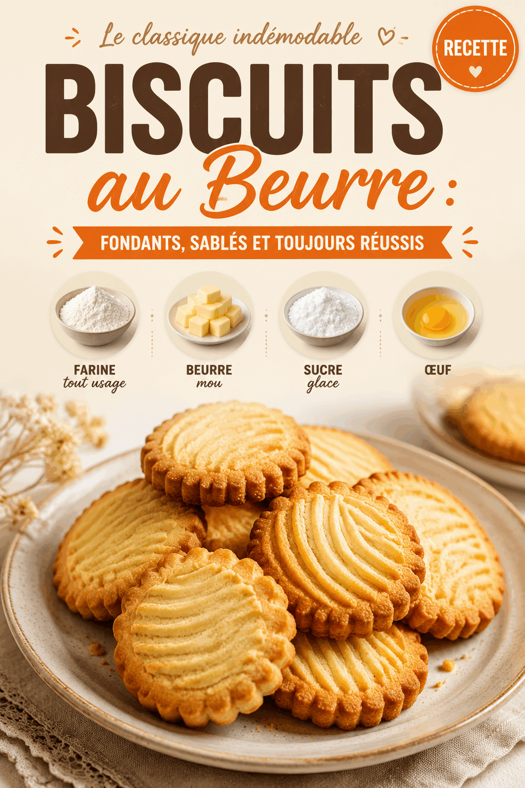 Biscuits au Beurre : Fondants, Sablés et Toujours Réussis