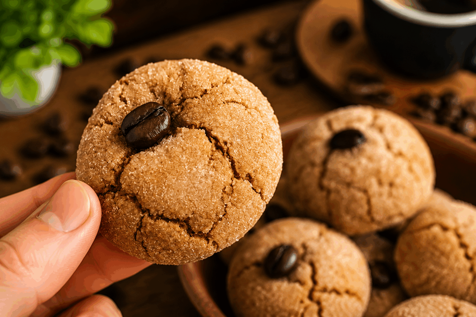 Biscuits italiens au café, 4 ingrédients et zéro farine : une douceur qui surprend ☕️ Description Ces biscuits italiens au café sont une gourmandise légère et délicate, parfaite pour accompagner un espresso ou un café allongé. Sans farine, ils se composent d'ingrédients simples mais savoureux qui leur confèrent une texture moelleuse à l'intérieur et légèrement croustillante à l'extérieur. Faciles à réaliser, ils surprennent par leur goût intense de café et leur douceur équilibrée. Informations Temps de préparation : 10 minutes Temps de cuisson : 15 minutes Nombre de portions : 12 biscuits Difficulté : Facile Ingrédients Pour les biscuits 100 g de sucre glace 2 œufs moyens 2 cuillères à soupe de café instantané (ou espresso bien concentré refroidi) 120 g d’amandes en poudre (finement moulues) Préparation Préchauffe le four à 160°C (chaleur tournante de préférence) et prépare une plaque recouverte de papier sulfurisé. Sépare les blancs des jaunes d’œufs. Monte les blancs en neige ferme avec une pincée de sel. Dans un autre bol, fouette les jaunes d’œufs avec le sucre glace jusqu’à obtenir un mélange pâle et mousseux. Dilue le café instantané dans une cuillère à soupe d’eau chaude si tu utilises du café soluble. Ajoute-le ensuite au mélange jaunes-sucre et mélange bien. Incorpore délicatement la poudre d’amandes dans cette préparation, puis ajoute les blancs montés en neige en soulevant la masse pour ne pas les casser. Avec une cuillère à soupe, forme des petits tas espacés sur la plaque de cuisson. Enfourne pour environ 15 minutes, jusqu’à ce que les biscuits soient légèrement dorés mais encore moelleux au centre. Laisse refroidir sur une grille avant de déguster. Astuces Utilise des amandes en poudre très fine pour une texture plus homogène et moelleuse. Pour un goût plus prononcé, remplace une partie des amandes par des noisettes en poudre. Si tu n’as pas de sucre glace, mixe du sucre en poudre finement au blender. Conserve ces biscuits dans une boîte hermétique pour qu’ils gardent leur moelleux plusieurs jours. Service Servez ces biscuits italiens au café avec une tasse de café noir ou un cappuccino pour un goûter authentique et gourmand. Ils se dégustent aussi bien en accompagnement d’un dessert glacé ou d’une crème légère. Leur texture aérienne et leur saveur délicate en font une douceur parfaite à partager entre amis ou en famille.