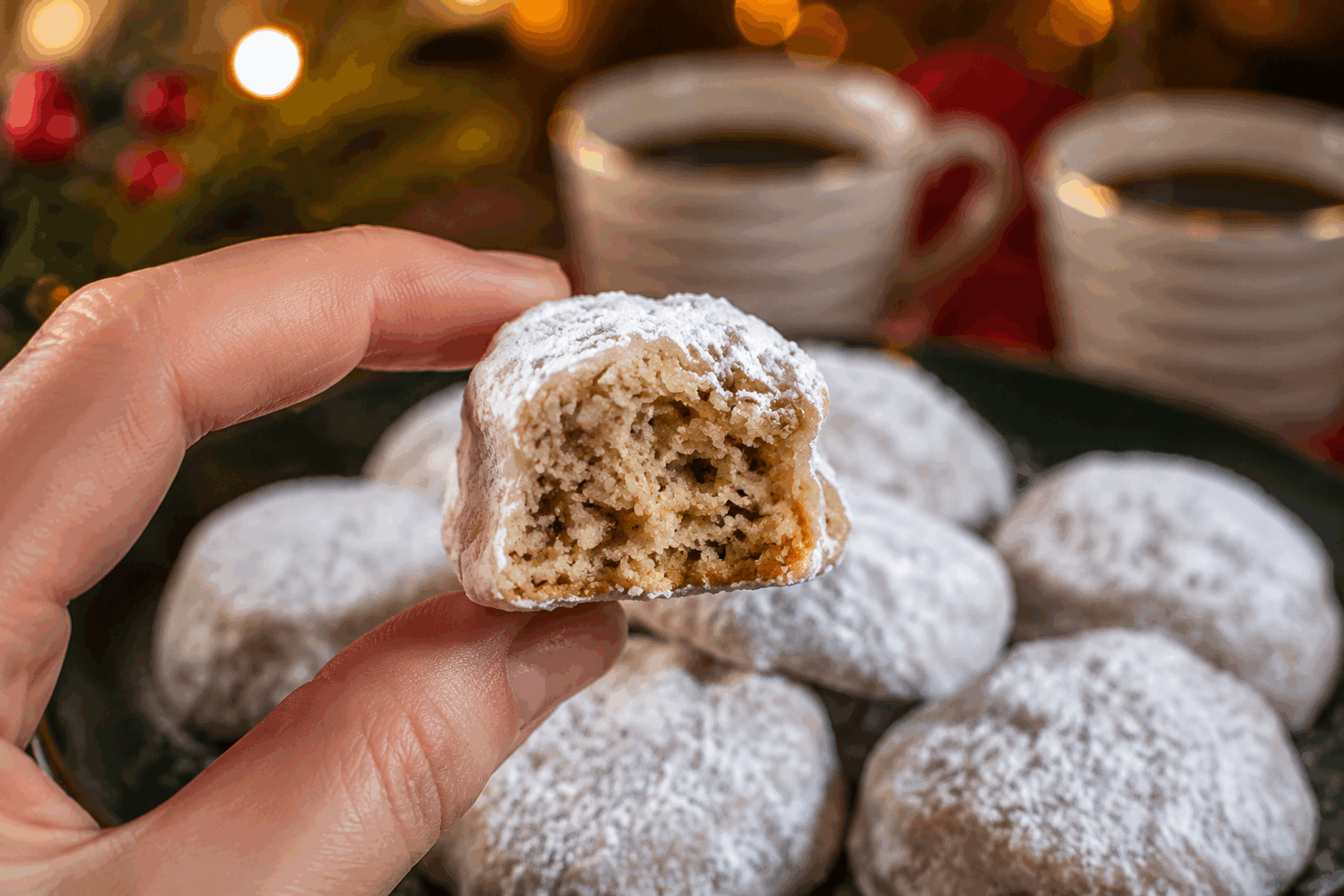 Biscuits moelleux sans œufs en 5 min, comme un mini Stollen qui fond en bouche 🔥 Description Ces biscuits moelleux, rapides à préparer et sans œufs, s’inspirent du traditionnel Stollen allemand. Ils sont parfumés aux épices douces et aux fruits secs, offrant une texture fondante en bouche et un goût chaleureux, parfait pour réconforter à tout moment de l’année. Informations Temps de préparation : 5 minutes Temps de cuisson : 12 minutes Nombre de portions : 12 pièces Difficulté : Facile Ingrédients Pour la pâte 200 g de farine de blé 80 g de sucre en poudre 1 cuillère à café de levure chimique 1/2 cuillère à café de cannelle en poudre 1/4 cuillère à café de gingembre en poudre 1 pincée de sel 80 ml de lait 80 ml d’huile de tournesol ou de colza 50 g de raisins secs 30 g d’amandes effilées Pour la finition 30 g de beurre fondu 30 g de sucre glace 1 cuillère à café d’extrait de vanille Préparation Préchauffe le four à 180°C (chaleur tournante de préférence). Dans un saladier, mélange la farine, le sucre, la levure, les épices et le sel. Ajoute l’huile et le lait, puis mélange rapidement avec une spatule jusqu’à obtenir une pâte homogène. Incorpore les raisins secs et les amandes effilées en remuant légèrement. Forme des petites boules de pâte (environ 12), puis aplatis-les légèrement sur une plaque recouverte de papier cuisson. Enfourne pour 10 à 12 minutes, jusqu’à ce que les biscuits soient légèrement dorés mais encore moelleux au toucher. À la sortie du four, badigeonne immédiatement les biscuits de beurre fondu mélangé à l’extrait de vanille. Saupoudre généreusement de sucre glace pendant qu’ils sont encore chauds, pour un effet fondant et sucré rappelant le Stollen. Laisse refroidir sur une grille avant de déguster. Astuces Pour accentuer le goût « mini Stollen », ajoute un peu de zeste d’orange ou de citron à la pâte. Si tu n’aimes pas les raisins secs, remplace-les par des cranberries séchées ou des petits morceaux de dattes. Veille à ne pas trop cuire les biscuits pour garder ce moelleux caractéristique qui fond en bouche. Ces biscuits se conservent plusieurs jours dans une boîte hermétique, ce qui les rend parfaits pour un goûter à l’avance. Service Serre ces biscuits tièdes ou à température ambiante, accompagnés d’une tasse de thé noir ou d’un café épicé. Ils conviennent parfaitement aux goûters de saison, aux fêtes de fin d’année ou simplement pour un moment gourmand à tout instant.