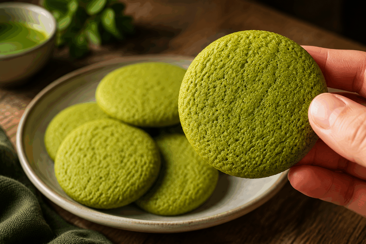 Biscuits pistache en 2 ingrédients : sans farine ni œufs, une douceur à tester vite 💚 Description Ces biscuits pistache ultra-simples se préparent avec seulement deux ingrédients, sans farine ni œufs. Leur texture moelleuse et légèrement croquante à l'extérieur révèle pleinement la saveur délicate et gourmande de la pistache. Parfaits pour une pause gourmande saine ou un goûter rapide, ils conviennent à tous ceux qui souhaitent une recette rapide et saine. Informations Temps de préparation : 10 minutes Temps de cuisson : 15 minutes Nombre de portions : 12 biscuits Difficulté : Facile Ingrédients Pour les biscuits 150 g de purée de pistache (non sucrée de préférence) 100 g de sucre de canne blond ou sucre complet Préparation Préchauffe le four à 180°C (chaleur statique). Dans un bol, mélange bien la purée de pistache avec le sucre jusqu’à obtenir une pâte homogène. Forme des petites boules de pâte et dépose-les sur une plaque recouverte de papier sulfurisé, en les espaçant légèrement. Aplatis légèrement chaque boule avec le dos d’une cuillère pour donner la forme de biscuits. Enfourne et fais cuire pendant 15 minutes, jusqu’à ce que les biscuits soient légèrement dorés sur les bords. Laisse refroidir quelques minutes sur la plaque puis transfère-les sur une grille pour qu’ils durcissent un peu. Astuces Utilise une purée de pistache de qualité pour maximiser la saveur. Tu peux remplacer le sucre par du sucre de coco pour une version plus douce et plus saine. Ne pas trop aplatir les biscuits pour garder un cœur moelleux. Conserve-les dans une boîte hermétique à température ambiante pour préserver leur texture. Service Servez ces biscuits pistache avec une tasse de thé vert ou un café léger. Ils sont parfaits pour accompagner un goûter, une pause café ou même pour offrir en petits sachets gourmands lors d’occasions festives.