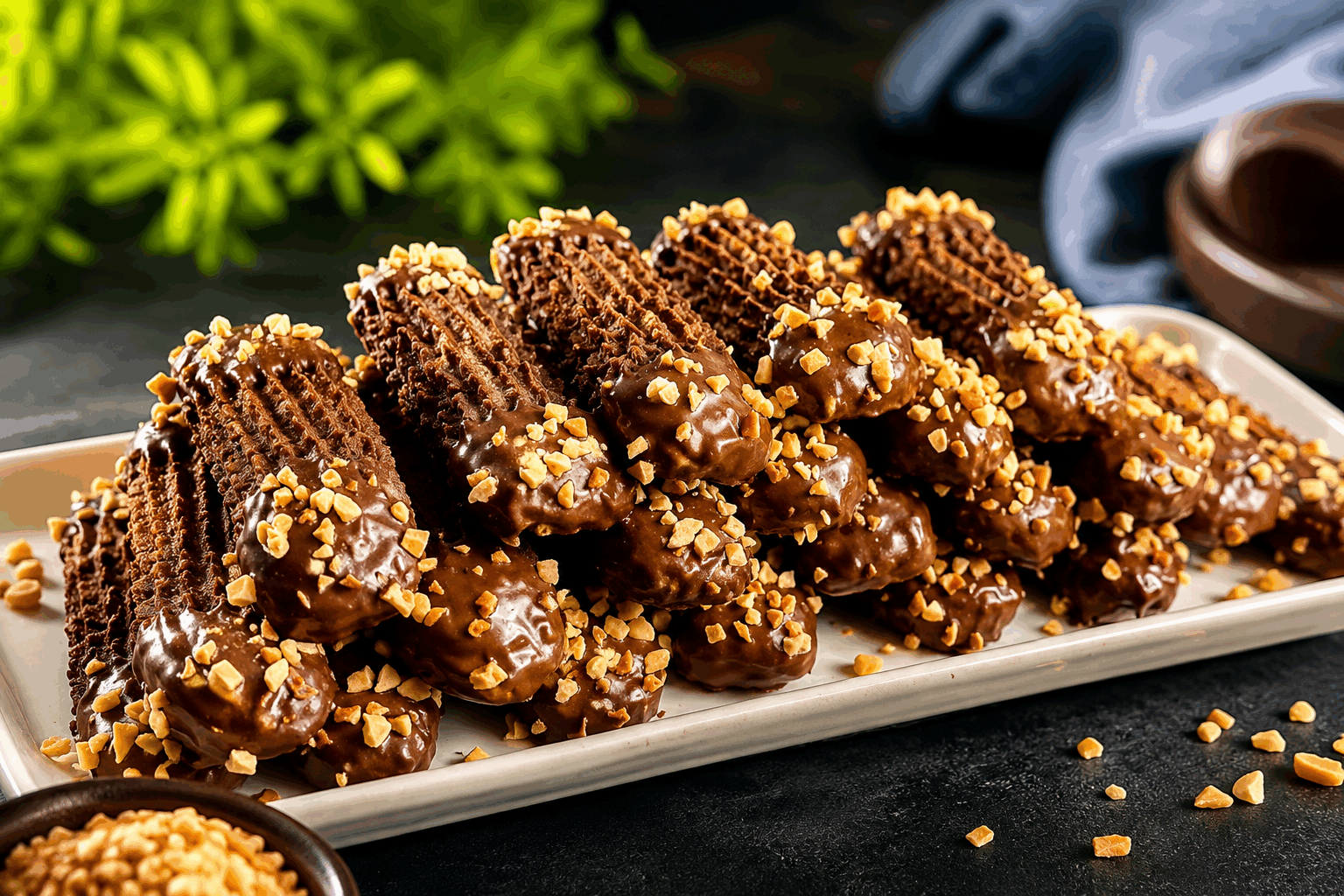 Biscuits tout chocolat en 5 minutes, une recette rapide qui fond dans la bouche ! 😍 Description Ces biscuits tout chocolat sont aussi rapides à préparer qu’irrésistiblement fondants. Leur texture moelleuse et leur goût intense en cacao séduiront tous les amateurs de chocolat. Parfaits pour un goûter pressé ou une pause gourmande pleine de douceur. Informations Temps de préparation : 5 minutes Temps de cuisson : 10 minutes Nombre de portions : 12 biscuits Difficulté : Facile Ingrédients Pour la pâte 100 g de farine 30 g de cacao en poudre non sucré 1/2 cuillère à café de levure chimique 1 pincée de sel 80 g de sucre 60 ml d’huile neutre (tournesol ou pépins de raisin) 1 œuf 50 ml de lait 100 g de pépites de chocolat noir Préparation Préchauffe le four à 180°C (chaleur statique). Dans un saladier, tamise la farine, le cacao, la levure chimique et le sel. Ajoute le sucre, mélange puis creuse un puits au centre. Incorpore l’huile, l’œuf et le lait, puis mélange rapidement avec une spatule jusqu’à obtenir une pâte homogène et légèrement coulante. Ajoute les pépites de chocolat et remue pour bien les répartir. Dépose des petits tas de pâte (environ 2 cuillères à soupe) sur une plaque recouverte de papier cuisson, en espaçant chaque biscuit. Enfourne pour 10 minutes : les biscuits doivent être cuits mais encore moelleux au centre. Laisse refroidir quelques minutes sur la plaque avant de transférer sur une grille pour qu’ils finissent de durcir légèrement. Astuces Ne pas trop travailler la pâte pour garantir des biscuits moelleux et fondants. Remplace le lait par une boisson végétale (amande, soja) pour une version sans lactose. Conserve les biscuits dans une boîte hermétique pour préserver leur fraîcheur plusieurs jours. Service Sers ces biscuits accompagnés d’un verre de lait froid, d’un café ou d’un thé parfumé. Ils conviennent parfaitement comme goûter rapide, pause douceur au bureau ou en dessert léger.
