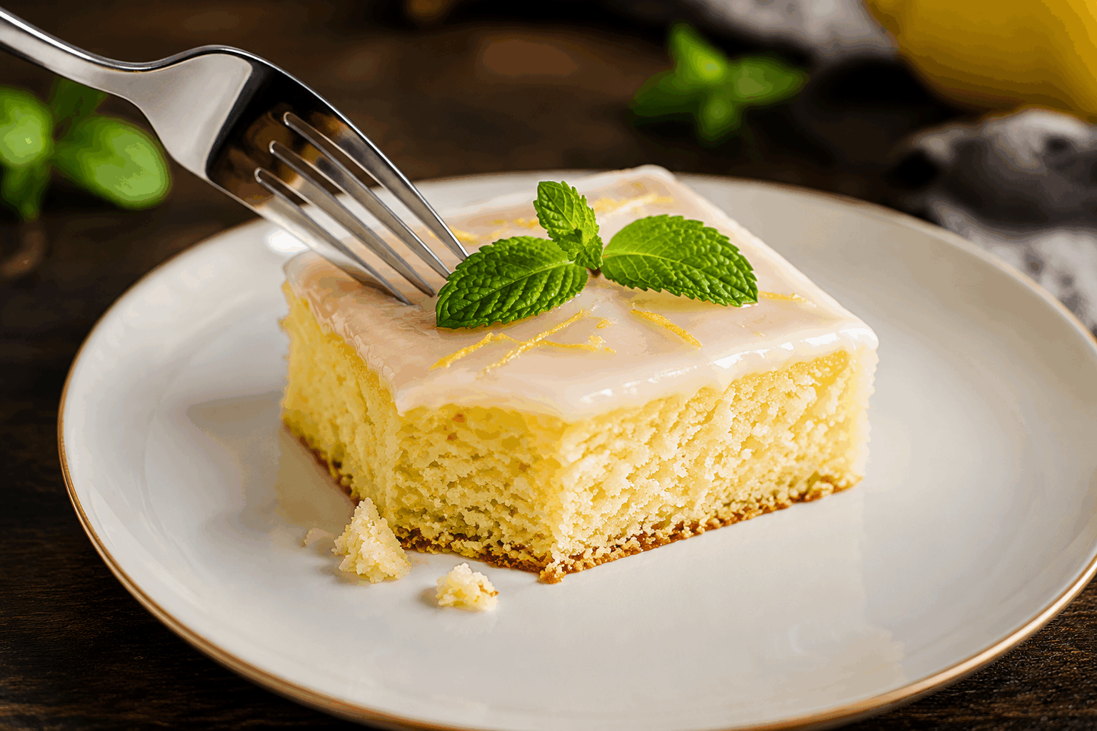 Brownie fondant au citron en 5 minutes, le gâteau qui fond dans la bouche ✨ Description Ce brownie au citron est un dessert fondant et acidulé, qui combine la richesse du brownie traditionnel avec la fraîcheur pétillante du citron. Sa préparation express en 5 minutes en fait un gâteau idéal pour une envie sucrée rapide et gourmande. Parfait pour une pause douceur ou un goûter improvisé. Informations Temps de préparation : 5 minutes Temps de cuisson : 10 minutes Nombre de portions : 6 parts Difficulté : Facile Ingrédients Pour le brownie 100 g de chocolat blanc 50 g de beurre doux 100 g de sucre en poudre 2 œufs 80 g de farine 1 pincée de sel Pour la saveur citronnée Le zeste finement râpé d’un citron non traité 30 ml de jus de citron frais (environ 1 citron) Préparation Préchauffe le four à 180°C (chaleur statique). Fais fondre le chocolat blanc et le beurre au bain-marie ou au micro-ondes en remuant toutes les 20 secondes pour obtenir un mélange lisse. Dans un saladier, bats les œufs avec le sucre jusqu’à ce que le mélange blanchisse et devienne mousseux. Incorpore le mélange chocolat-beurre fondu aux œufs sucrés tout en remuant délicatement. Ajoute la farine tamisée avec la pincée de sel, puis mélange doucement pour éviter de trop travailler la pâte. Incorpore le zeste et le jus de citron pour parfumer la pâte. Verse la préparation dans un moule carré préalablement beurré ou chemisé de papier cuisson. Enfourne pour environ 10 minutes : la surface doit être cuite mais l’intérieur rester fondant pour obtenir cette texture qui fond dans la bouche. Laisse tiédir avant de démouler et découper en portions. Astuces Utilise un chocolat blanc de bonne qualité pour éviter l’excès de sucre et obtenir une saveur plus équilibrée. Surveille bien la cuisson, un brownie trop cuit perd sa texture fondante. Pour intensifier le goût citronné, ajoute une cuillère à café d’extrait naturel de citron ou un zeste supplémentaire. Tu peux remplacer le beurre par de la margarine si besoin, mais le beurre apporte plus de richesse au goût. Service Servez ce brownie fondant au citron tiède ou à température ambiante, accompagné d’une boule de sorbet citron ou d’une crème anglaise légère. Il convient parfaitement en dessert lors d’un repas estival ou en goûter gourmand avec une tasse de thé ou café.