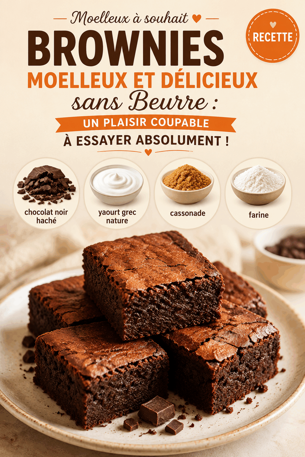 Brownies Moelleux et Délicieux sans Beurre : Un Plaisir Coupable à Essayer Absolument !