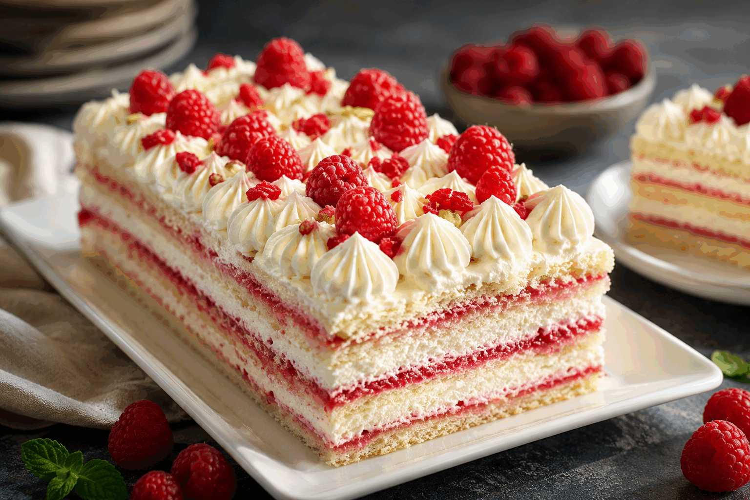 Ce gâteau frais et léger en 5 minutes qui bluffera vos invités 👌✨ Description Ce gâteau est une douceur rapide et aérienne, parfaite pour une pause gourmande improvisée. Sa texture légère et fraîche séduira vos invités à coup sûr, tout en demandant un minimum d'effort et de temps en cuisine. Idéal pour un dessert express ou un goûter estival. Informations Temps de préparation : 5 minutes Temps de cuisson : 15 minutes Nombre de portions : 6 personnes Difficulté : Facile Ingrédients Pour le gâteau 3 œufs 100 g de sucre 100 g de farine 1/2 sachet de levure chimique (soit environ 6 g) 1 citron (jus et zeste) 100 ml de crème liquide entière (30% MG minimum) 1 pincée de sel Pour la garniture fraîcheur 150 g de fromage blanc ou yaourt nature 2 cuillères à soupe de miel ou sucre glace Quelques feuilles de menthe (facultatif) Fruits frais pour la décoration (fruits rouges, kiwi, etc.) Préparation Préchauffe le four à 180°C (chaleur statique ou ventilée). Dans un saladier, sépare les blancs des jaunes d’œufs. Fouette les jaunes avec le sucre jusqu’à ce que le mélange blanchisse et devienne mousseux. Ajoute le jus et le zeste de citron, puis incorpore la farine tamisée avec la levure chimique. Verse la crème liquide et mélange bien pour obtenir une pâte homogène. Monte les blancs en neige ferme avec une pincée de sel. Incorpore délicatement les blancs en neige à la préparation précédente, en soulevant la pâte pour ne pas les casser et garder la légèreté. Verse la pâte dans un moule à cake ou un moule rond beurré et fariné. Enfourne pour 15 minutes environ. Vérifie la cuisson à l’aide d’un couteau qui doit ressortir sec. Laisse refroidir le gâteau dans le moule quelques minutes, puis sur une grille. Prépare la garniture en mélangeant le fromage blanc avec le miel ou le sucre glace. Une fois le gâteau froid, nappe-le de cette crème fraîche au fromage blanc. Décore avec les fruits frais coupés et quelques feuilles de menthe. Astuces Pour un gâteau encore plus léger, remplace la crème liquide par du fromage blanc à 0% et augmente légèrement la quantité de blancs d’œufs. Veille à battre les blancs bien fermes pour garantir la texture aérienne du gâteau. Ne mélange pas trop vigoureusement les œufs en neige pour ne pas les casser. Tu peux varier les agrumes selon la saison : orange, pamplemousse ou combiner plusieurs parfums. Service Servez ce gâteau frais en dessert, accompagné d’un thé ou d’un café pour un moment convivial. Il convient aussi parfaitement pour un goûter léger et fruité lors d’un repas à l’extérieur ou d’un pique-nique.