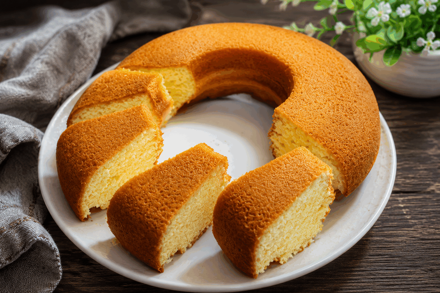 Ce gâteau moelleux en 5 minutes va vite devenir votre préféré 😍👌 Description Ce gâteau moelleux, hyper rapide à préparer, est parfait pour une envie sucrée de dernière minute. Léger et fondant, il ravira petits et grands grâce à sa texture aérienne et son goût délicieux. Idéal pour un goûter improvisé ou un dessert simple et gourmand. Informations Temps de préparation : 5 minutes Temps de cuisson : 15 minutes Nombre de portions : 4 personnes Difficulté : Facile Ingrédients Pour le gâteau 100 g de farine 100 g de sucre 2 œufs 60 ml de lait 50 ml d’huile de tournesol 1 cuillère à café de levure chimique 1 pincée de sel 1 cuillère à café d’extrait de vanille Préparation Préchauffe le four à 180°C (chaleur statique). Dans un saladier, bats les œufs avec le sucre jusqu’à obtenir un mélange mousseux. Ajoute le lait, l’huile et l’extrait de vanille, mélange bien. Incorpore la farine tamisée, la levure chimique et la pincée de sel. Mélange délicatement pour obtenir une pâte homogène. Verse la pâte dans un moule à cake ou un petit moule rond préalablement graissé ou recouvert de papier cuisson. Enfourne pour 15 minutes environ, vérifie la cuisson en plantant la lame d’un couteau qui doit ressortir sèche. Laisse tiédir avant de démouler. Astuces Pour un goût plus gourmand, ajoute quelques pépites de chocolat ou des zestes d’agrumes dans la pâte. Utilise de la farine tamisée pour un gâteau plus léger et aéré. Ne pas trop mélanger la pâte une fois la farine ajoutée pour garder le moelleux du gâteau. Teste la cuisson à partir de 12 minutes pour éviter que le gâteau ne soit trop sec. Service Servez ce gâteau nature, accompagné d’une tasse de thé ou d’un café. Vous pouvez aussi l’agrémenter d’une crème chantilly, d’une compote de fruits ou d’un coulis pour un dessert plus sophistiqué. Parfait pour un goûter express ou une pause douceur en famille.