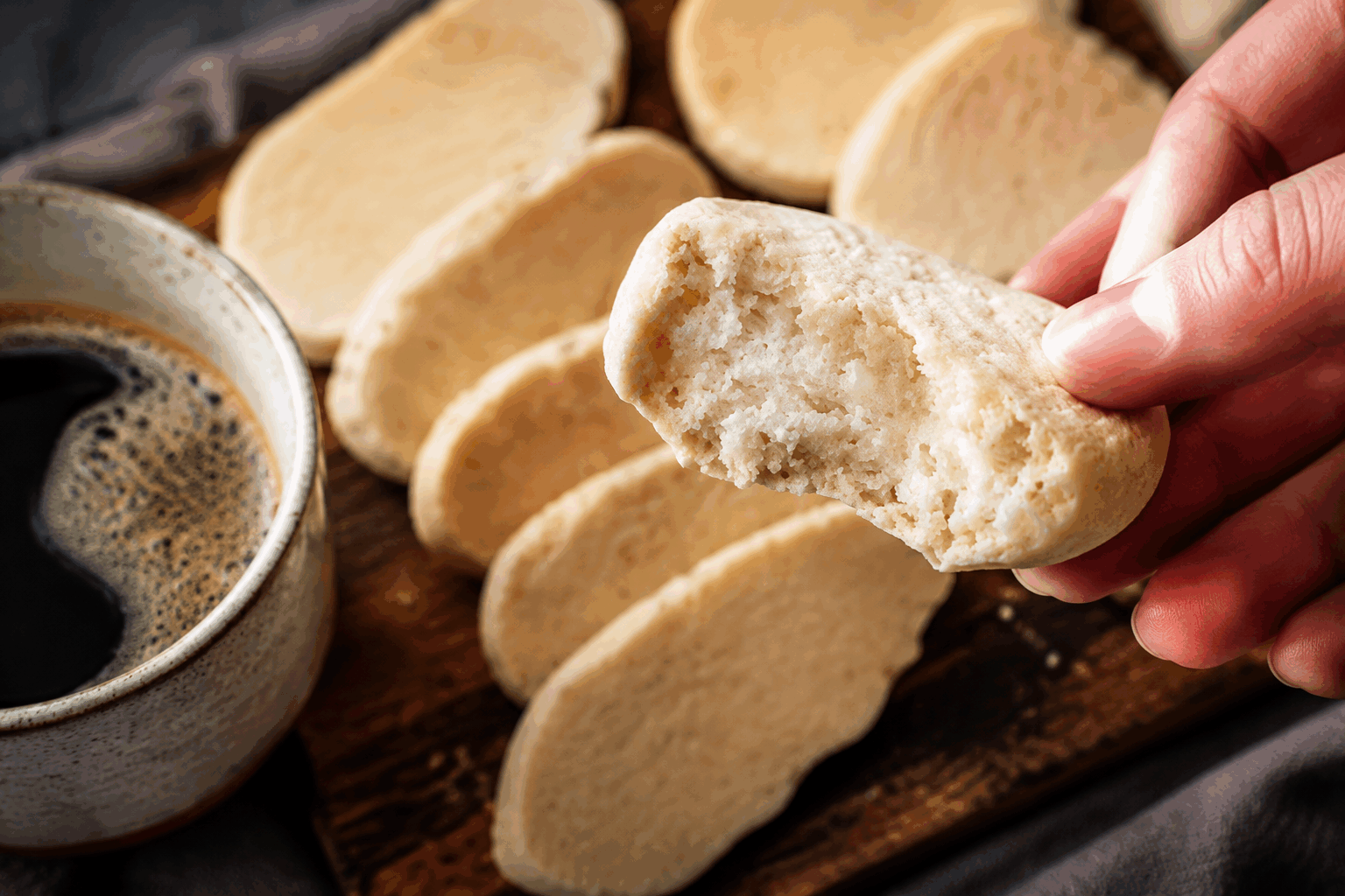 Ces biscuits sans farine fondent en 5 minutes, un secret à la portée de tous ✨ Description Ces délicieux biscuits ultra fondants sont réalisés sans farine, à base d'ingrédients simples et sains. Leur texture légère et fondante surprendra vos papilles, idéale pour un goûter express ou une pause café gourmande. Parfaits pour les amateurs de douceurs rapides et faciles à préparer, ils cachent un petit secret qui garantit leur moelleux incomparable. Informations Temps de préparation : 10 minutes Temps de cuisson : 5 minutes Nombre de portions : 12 biscuits Difficulté : Facile Ingrédients Pour la pâte à biscuits 120 g de poudre d'amandes 100 g de sucre glace 2 blancs d'œufs 1 cuillère à café d'extrait de vanille 1 pincée de sel fin 20 g de beurre fondu (ou huile de coco pour une version vegan) Préparation Préchauffe le four à 180°C (chaleur tournante de préférence). Dans un saladier, monte les blancs d'œufs en neige ferme avec la pincée de sel. Ils doivent être bien aérés pour garantir la légèreté des biscuits. Dans un autre bol, mélange délicatement la poudre d'amandes et le sucre glace puis ajoute le beurre fondu et l'extrait de vanille. Incorpore ensuite délicatement les blancs montés en neige à la préparation sèche à l'aide d'une spatule, en soulevant la masse pour ne pas les casser. Forme des petits tas de pâte sur une plaque recouverte de papier sulfurisé, en les espaçant légèrement. Enfourne pour environ 5 minutes : les biscuits doivent légèrement dorer et rester moelleux à l’intérieur. Laisse refroidir quelques minutes hors du four avant de les décoller délicatement. Astuces Pour intensifier le goût, ajoute une cuillère à café de zeste de citron ou d’orange dans la pâte. Ne monte pas trop les blancs, au risque de voir les biscuits s’effriter après cuisson. Pour une touche gourmande, trempe la moitié du biscuit dans du chocolat fondu. Conserve-les dans une boîte hermétique à température ambiante pour qu’ils restent moelleux jusqu’à 3 jours. Service Servez ces biscuits fondants à l’heure du thé ou du café, accompagnés d’une boisson chaude ou d’un verre de lait. Ils constituent aussi une douce attention à offrir lors d’une invitation ou pour un déjeuner léger en dessert. Leur texture fondante ravira petits et grands à toute occasion.