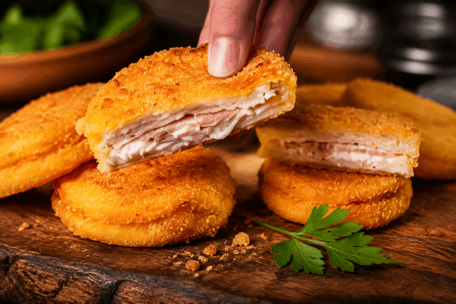 Ces bouchées festives à partager en 10 minutes, succès garanti à votre table ! 🎉 Description Ces bouchées festives sont parfaites pour un apéritif rapide et convivial. Croquantes à l’extérieur et fondantes à l’intérieur, elles combinent saveurs fraîches et gourmandes pour ravir vos convives. Idéales pour toutes les occasions, elles se préparent en un temps record sans compromis sur le goût. Informations Temps de préparation : 10 minutes Temps de cuisson : 5 minutes Nombre de portions : 12 pièces Difficulté : Facile Ingrédients Pour les bouchées 12 mini blinis (ou petites tranches de pain de mie rondes) 150 g de saumon fumé 100 g de fromage frais type Philadelphia ou ricotta 1 cuillère à soupe de ciboulette ciselée 1 cuillère à café de jus de citron Sel et poivre du moulin Quelques feuilles de roquette ou de mâche pour la décoration Préparation Dans un bol, mélange le fromage frais avec la ciboulette, le jus de citron, une pincée de sel et de poivre. Coupe le saumon fumé en petites lamelles ou en morceaux adaptés à la taille des blinis. Tartine généreusement chaque blini avec le mélange au fromage frais. Dispose un morceau de saumon fumé sur chaque bouchée de fromage. Ajoute une petite feuille de roquette ou de mâche pour la touche de fraîcheur et la décoration. Serre immédiatement ou réserve au frais (maximum 30 minutes) avant de servir pour préserver le moelleux. Astuces Pour varier, remplace le saumon fumé par du jambon cru, du fromage de chèvre frais ou des dés de tomates confites. Utilise des blinis bien frais pour éviter qu’ils ne sèchent, ou passe-les légèrement au four à 150°C pendant 2 minutes pour les réchauffer. La ciboulette peut être remplacée par de l’aneth ou du persil selon vos goûts. Pour un côté encore plus festif, ajoute une pointe de crème fraîche à la place du fromage frais classique. Service Présente ces bouchées sur un plateau décoré de feuilles vertes ou de petites fleurs comestibles pour un effet élégant. Elles accompagneront parfaitement un verre de champagne ou de vin blanc frais lors d’un apéritif entre amis ou en famille.