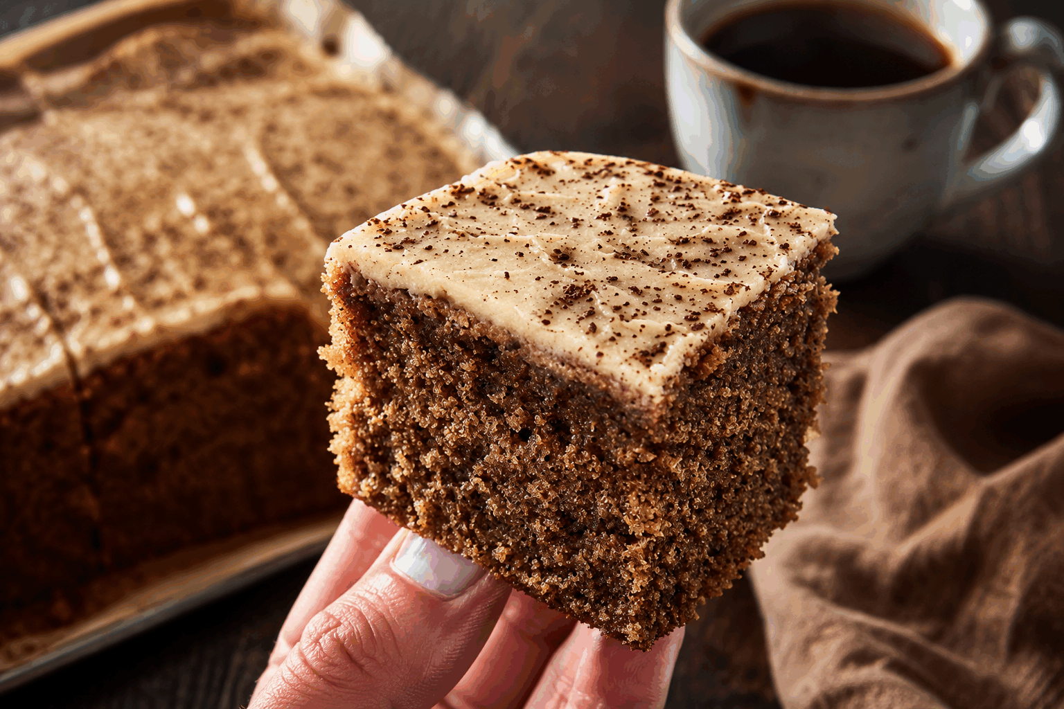 Ces carrés de cappuccino prêts en 10 min vont changer vos pauses café 🔥 Description Ces délicieux carrés allient la douceur d’un gâteau moelleux et l’arôme intense d’un cappuccino. Leur texture fondante et leur saveur caféinée en font une pause gourmande parfaite pour accompagner votre café ou thé. Rapides à préparer, ils conviennent parfaitement aux moments pressés ou aux envies soudaines de douceur. Informations Temps de préparation : 7 minutes Temps de cuisson : 10 minutes Nombre de portions : 12 carrés Difficulté : Facile Ingrédients Pâte à gâteau 150 g de farine 100 g de sucre 1 cuillère à café de levure chimique 1 pincée de sel 2 œufs 100 ml de lait entier 50 ml d’huile neutre (tournesol ou colza) 2 cuillères à soupe d’expresso fort refroidi Pour le glaçage cappuccino 100 g de mascarpone 2 cuillères à soupe de sucre glace 1 cuillère à soupe d’expresso fort refroidi 1 cuillère à café de cacao en poudre non sucré (pour saupoudrer) Préparation Préchauffe le four à 180°C (chaleur tournante de préférence). Dans un grand saladier, mélange la farine, le sucre, la levure chimique et la pincée de sel. Ajoute les œufs, le lait, l’huile et les 2 cuillères à soupe d’expresso. Mélange jusqu’à obtenir une pâte lisse et homogène sans grumeaux. Verse la pâte dans un moule carré (20x20 cm) préalablement graissé ou recouvert de papier cuisson. Enfourne et fais cuire pendant 10 minutes. Vérifie la cuisson avec la pointe d’un couteau qui doit ressortir propre. Laisse refroidir complètement avant de démouler. Prépare le glaçage en mélangeant le mascarpone, le sucre glace et l’expresso avec une spatule jusqu’à obtenir une crème onctueuse. Étale le glaçage uniformément sur le gâteau refroidi. Passe légèrement le cacao en poudre à travers une passoire fine pour décorer le dessus en imitant la mousse d’un vrai cappuccino. Coupe en 12 carrés et savoure sans tarder ou conserve au frais dans une boîte hermétique jusqu’à 2 jours. Astuces Utilise un expresso bien serré pour apporter une vraie intensité café sans trop liquéfier la pâte. Ne surcuits pas le gâteau pour qu’il reste moelleux et fondant, un temps précis est essentiel. Si tu n’as pas de mascarpone, remplace-le par un mélange de crème fraîche épaisse et un peu de fromage blanc. Pour un effet plus gourmand, ajoute quelques pépites de chocolat noir dans la pâte avant cuisson. Service Servez ces carrés de cappuccino à température ambiante, accompagnés d’un café fraîchement moulu ou d’un thé léger. Ils sont parfaits pour une pause gourmande rapide, pour vos goûters improvisés ou même pour un petit-déjeuner original. Disposez-les sur un plat élégant et offrez un moment gourmand à vos proches ou collègues.