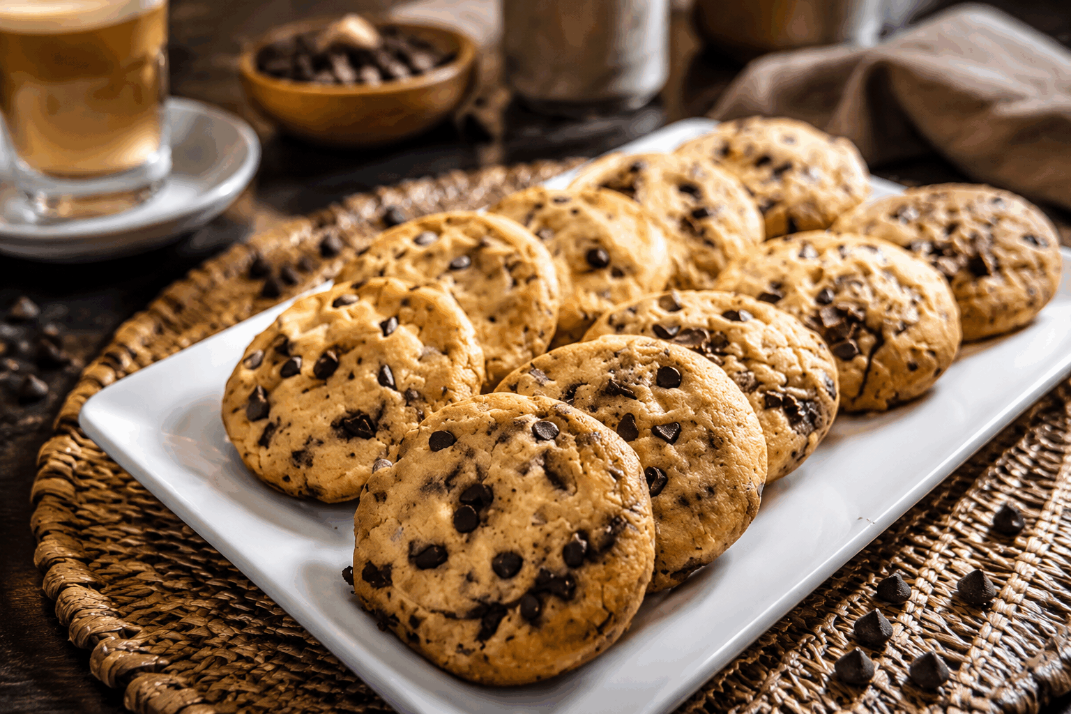 Ces cookies américains aux pépites fondent en bouche en seulement 10 minutes ! 🔥 Description Ces cookies américains moelleux et fondants sont remplis de pépites de chocolat, offrant un contraste parfait entre croquant à l'extérieur et douceur à l'intérieur. Leur cuisson rapide de 10 minutes permet de savourer un gâteau frais qui rappelle les goûters classiques américains, idéal pour une pause gourmande ou une fête entre amis. Informations Temps de préparation : 10 minutes Temps de cuisson : 10 minutes Nombre de portions : 12 cookies Difficulté : Facile Ingrédients Pour la pâte 110 g de beurre doux, ramolli 100 g de sucre roux 50 g de sucre blanc 1 œuf 1 cuillère à café d’extrait de vanille 190 g de farine de blé 1/2 cuillère à café de bicarbonate de soude 1/4 cuillère à café de sel 150 g de pépites de chocolat noir Préparation Préchauffe le four à 180°C (chaleur tournante de préférence). Dans un grand saladier, mélange le beurre ramolli avec les deux sucres jusqu’à obtenir une consistance crémeuse et homogène. Incorpore l’œuf puis l’extrait de vanille, mélange bien pour intégrer. Dans un autre récipient, tamise la farine, le bicarbonate et le sel. Ajoute progressivement ce mélange sec au mélange humide en remuant pour former une pâte souple et légèrement collante. Incorpore les pépites de chocolat de manière homogène à la pâte. Forme des boules de pâte d’environ 30 g chacune et dépose-les sur une plaque recouverte de papier sulfurisé, en les espaçant bien. Aplatis légèrement chaque boule avec la paume de la main pour donner la forme de cookie. Enfourne pour 10 minutes ; les bords doivent être légèrement dorés tandis que le centre reste moelleux. Laisse refroidir 5 minutes sur la plaque avant de transférer les cookies sur une grille pour qu’ils refroidissent complètement. Astuces Utilise du beurre bien ramolli, mais pas fondu, pour obtenir une texture idéale. Ne trop pas cuire les cookies pour qu’ils restent fondants au centre. Pour varier, remplace les pépites de chocolat par des noix ou du chocolat blanc. Conserve les cookies dans une boîte hermétique pour préserver leur moelleux plusieurs jours. Service Déguste ces cookies tièdes accompagnés d’un verre de lait frais ou d’un café. Ils conviennent parfaitement pour un goûter convivial, une pause douceur au bureau ou un dessert improvisé entre amis.