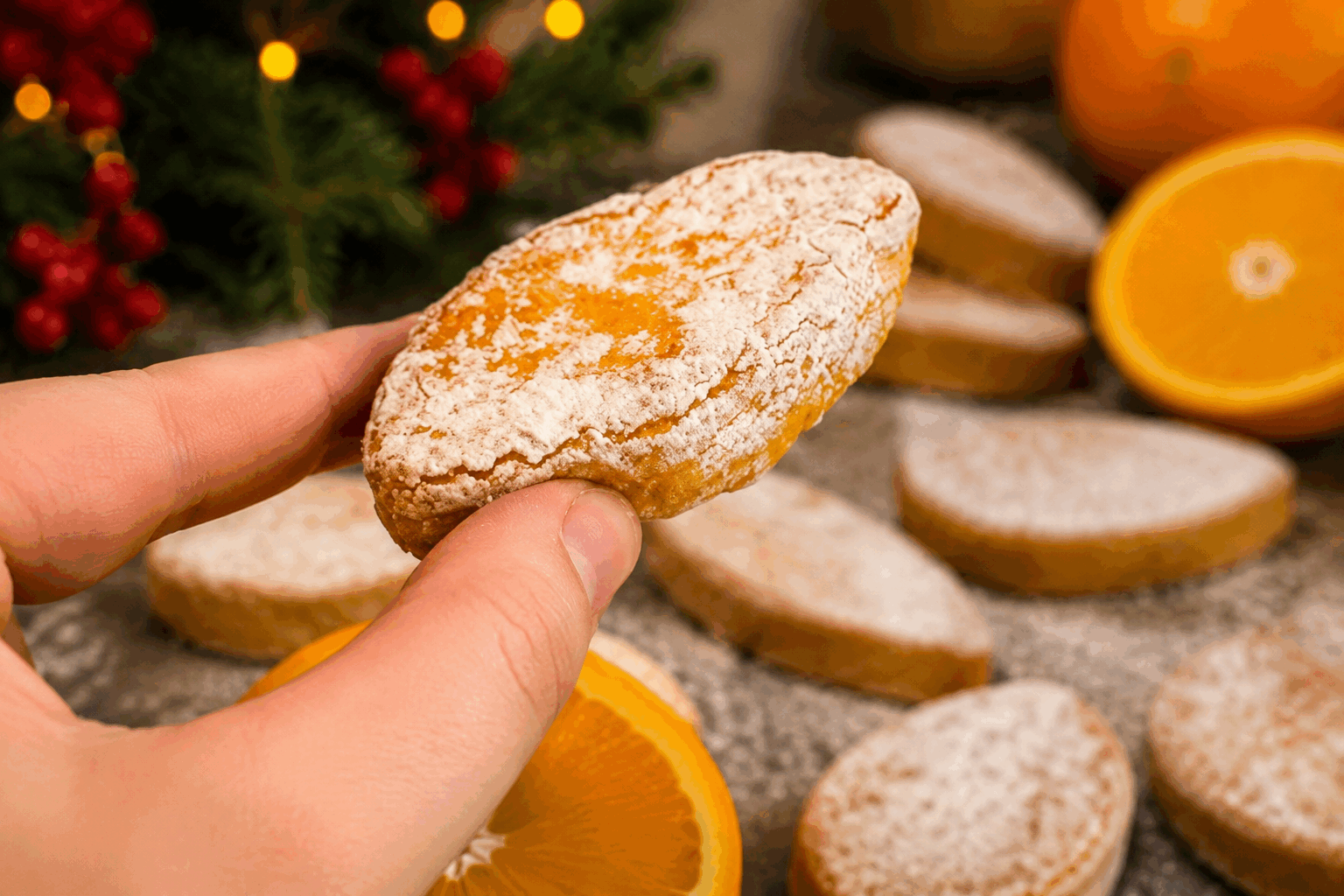 Ces cookies italiens sans gluten, fondants à l’orange et aux amandes, un vrai bonheur ✨