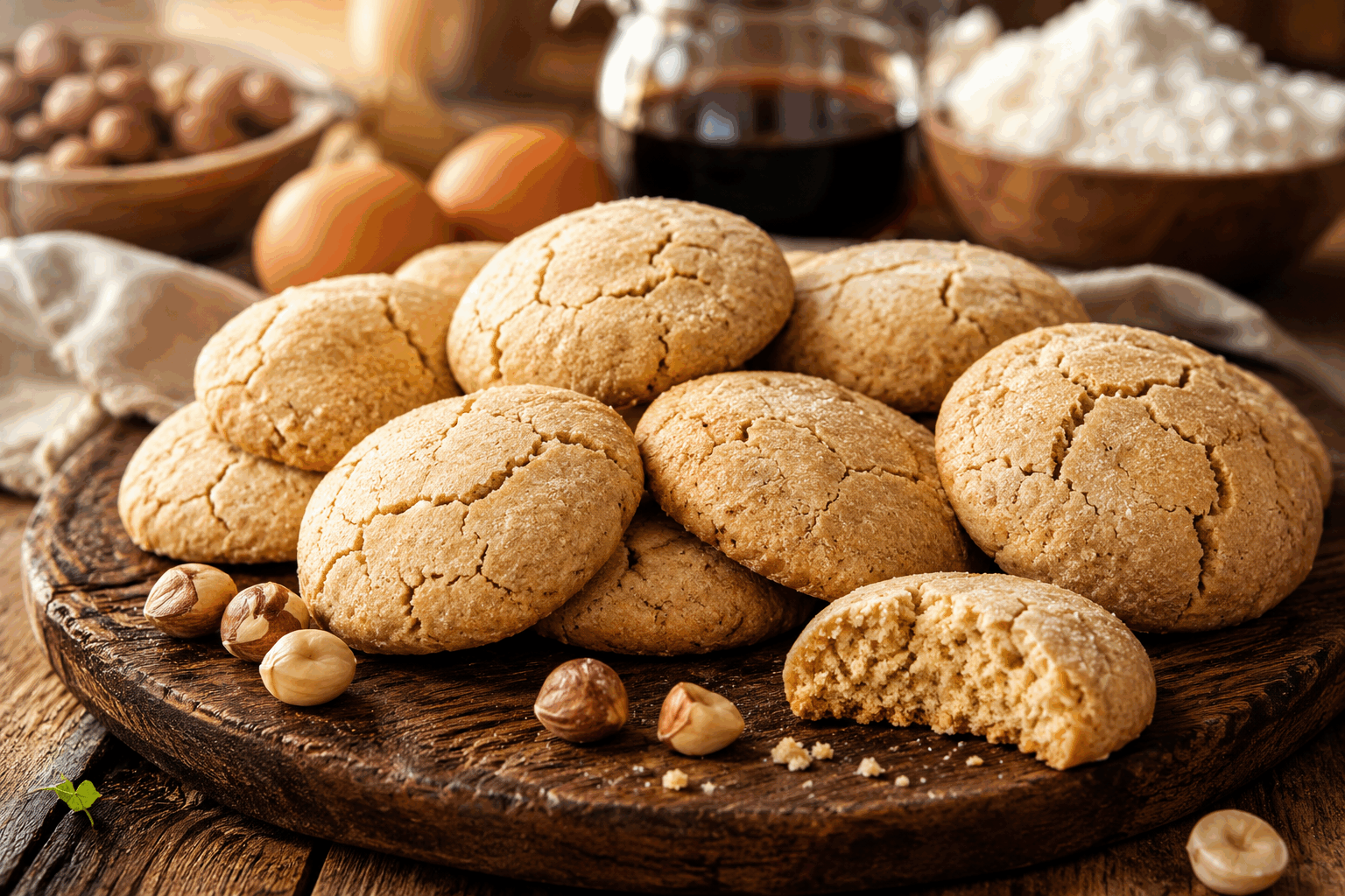 Ces cookies noisette sans sucre ni gluten fondent en bouche en 5 minutes de préparation ✨ Description Ces cookies à la noisette sont légers, savoureux et naturellement sucrés grâce à la douceur des noisettes. Sans gluten ni sucre ajouté, ils conviennent parfaitement aux personnes cherchant une gourmandise saine et rapide à préparer. Leur texture fondante en bouche en fait un vrai plaisir, idéal pour une pause gourmande ou un goûter sain. Informations Temps de préparation : 5 minutes Temps de cuisson : 12 minutes Nombre de portions : 12 cookies Difficulté : Facile Ingrédients Pour la pâte à cookies 150 g de poudre de noisettes 50 g de farine de riz (sans gluten) 1 cuillère à café de levure chimique sans gluten 2 œufs 60 ml d'huile de coco fondue 2 cuillères à soupe de purée de dattes (ou compote de pommes sans sucre ajouté) 1 pincée de sel 1 cuillère à café d’extrait de vanille Pour la décoration (facultatif) Quelques noisettes entières ou concassées Préparation Préchauffe le four à 180°C (chaleur statique). Dans un grand bol, mélange la poudre de noisettes, la farine de riz, la levure chimique et la pincée de sel. Dans un autre récipient, bats les œufs avec l’huile de coco fondue, la purée de dattes et l’extrait de vanille jusqu’à obtenir un mélange homogène. Verse les ingrédients liquides dans les ingrédients secs et mélange rapidement à la spatule jusqu’à obtenir une pâte homogène mais un peu collante. Forme des petites boules de pâte (environ 12) avec les mains légèrement humides, puis aplatis-les légèrement sur une plaque recouverte de papier cuisson. Dispose une noisette entière ou quelques éclats sur chaque cookie pour la décoration. Enfourne pour 12 minutes, les cookies doivent être légèrement dorés en surface mais encore moelleux. Laisse tiédir avant de décoller les cookies délicatement avec une spatule. Astuces Remplace la purée de dattes par de la compote de pommes pour une douceur plus légère. Pour plus de croquant, ajoute quelques pépites de chocolat noir sans sucre. Conserve ces cookies dans une boîte hermétique à température ambiante pour préserver leur texture fondante. Si la pâte est trop collante, ajoute un peu de farine de riz pour faciliter la manipulation. Service Servez ces cookies fondants légèrement tiédis avec une tasse de thé, un café ou une infusion. Ils sont parfaits pour un goûter sain ou une pause gourmande sans culpabilité, et plaisent aussi bien aux adultes qu’aux enfants. Vous pouvez les accompagner d’un yaourt nature ou d’une boisson végétale pour un encas complet.