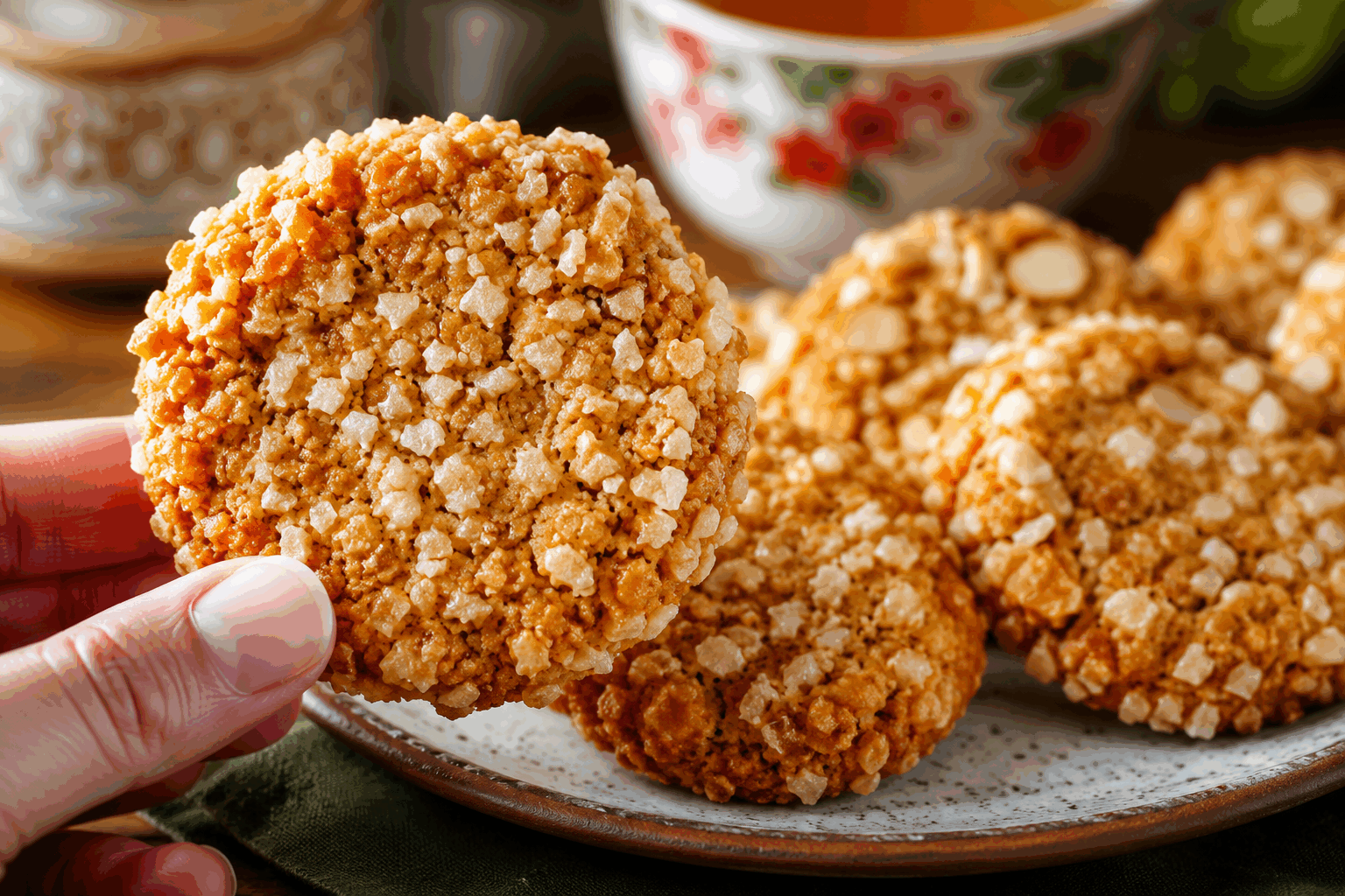Ces cookies petit-déjeuner sans farine ni gluten prêts en 5 minutes, un délice sain et rapide ! 🔥