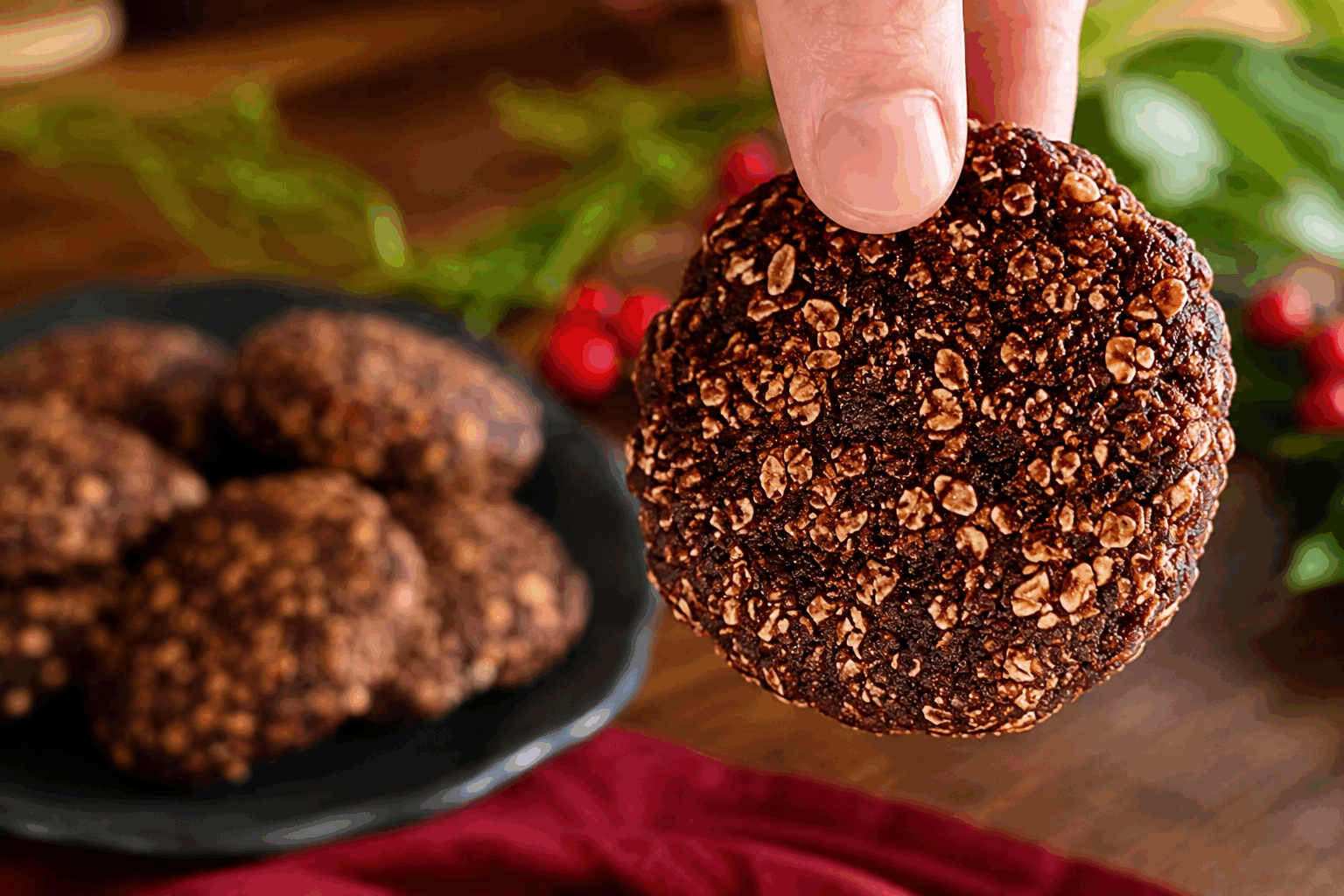 Ces cookies sans cuisson ni sucre ajouté qui donnent un coup d'énergie en 5 minutes 🔥 Description Ces cookies énergétiques sans cuisson sont idéaux pour une pause saine et rapide. Sans sucre ajouté, ils combinent la douceur naturelle des fruits secs et la richesse des graines pour un goût gourmand et réconfortant. Parfaits pour un encas boostant avant une activité physique ou un coup de fatigue. Informations Temps de préparation : 5 minutes Temps de cuisson : 0 minutes Nombre de portions : 10 cookies Difficulté : Facile Ingrédients Pâte à cookies énergétiques 150 g de flocons d’avoine 100 g de dattes dénoyautées 50 g de beurre de cacahuète naturel (sans sucre ajouté) 30 g de graines de chia 40 g d’amandes concassées 1 cuillère à soupe d’huile de coco fondue 1 cuillère à café d’extrait de vanille Une pincée de sel Préparation Mixez les dattes dans un robot jusqu’à obtenir une pâte collante homogène. Ajoutez le beurre de cacahuète, l’huile de coco fondue et l’extrait de vanille, puis mélangez à nouveau pour bien incorporer. Dans un grand bol, versez les flocons d’avoine, les graines de chia, les amandes concassées et une pincée de sel. Incorporez le mélange humide à la préparation sèche et mélangez soigneusement à la spatule jusqu’à obtenir une pâte dense et collante. Formez des boules avec les mains légèrement humidifiées, puis aplatissez-les sur une plaque recouverte de papier sulfurisé pour obtenir la forme de cookies. Réfrigérez au moins 1 heure pour que les cookies se raffermissent avant de les déguster. Astuces Si la pâte est trop sèche, ajoutez un peu d’eau ou de lait végétal pour faciliter le façonnage. Remplacez les amandes par des noix de cajou ou des noisettes pour varier les saveurs et les textures. Pour un goût encore plus énergisant, ajoutez une cuillère à café de cacao en poudre non sucré. Conservez ces cookies dans une boîte hermétique au réfrigérateur pour préserver leur fraîcheur jusqu’à 5 jours. Service Servez ces cookies en collation avec une boisson chaude comme un thé vert ou un café, ou accompagnez-les d’un yaourt nature pour un encas complet. Ils sont parfaits avant une séance de sport ou pour un regain de vitalité dans l’après-midi.