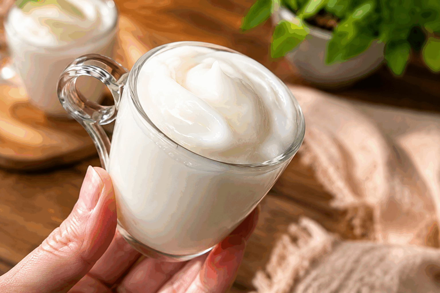 Cette crème de lait magique en 3 ingrédients, sans œufs ni farine, à tester vite ! ✨ Description Voici une crème onctueuse et légère préparée uniquement à base de lait, de sucre et de fécule, sans œufs ni farine. Sa texture veloutée et sa douceur subtile en font un dessert facile à réaliser et parfait pour toutes les occasions, même pour ceux qui recherchent une recette simple et rapide. Cette crème peut être dégustée nature, aromatisée ou accompagnée de fruits frais. Informations Temps de préparation : 5 minutes Temps de cuisson : 10 minutes Nombre de portions : 4 personnes Difficulté : Facile Ingrédients Pour la crème 500 ml de lait entier 50 g de sucre en poudre 20 g de fécule de maïs (maïzena) Préparation Verse le lait dans une casserole avec la moitié du sucre et fais chauffer à feu moyen sans le faire bouillir. Dans un bol, mélange la fécule de maïs avec le reste du sucre et environ 3 cuillères à soupe du lait chaud, en remuant jusqu’à obtenir un mélange lisse et sans grumeaux. Lorsque le lait est chaud, verse le mélange de fécule progressivement dans la casserole tout en remuant sans cesse avec un fouet. Continue à cuire à feu doux en remuant constamment jusqu’à ce que la crème épaississe et nappe le dos de la cuillère (environ 5 minutes). Retire la casserole du feu, verse la crème dans des ramequins ou verrines, laisse tiédir puis place au réfrigérateur pendant au moins 2 heures avant de servir. Astuces Pour éviter les grumeaux, mélange toujours la fécule avec un peu de liquide froid ou tiède avant de l’incorporer au lait chaud. Tu peux parfumer la crème avec une gousse de vanille, du zeste de citron ou une pincée de cannelle dès la première étape pour plus de goût. Si tu souhaites une crème plus légère, remplace la moitié du lait entier par du lait demi-écrémé ou une boisson végétale non sucrée. Cette crème se conserve 2 à 3 jours au frais, bien filmée pour éviter qu’elle prenne une peau en surface. Service Déguste cette crème magique nature ou accompagnée de fruits rouges frais, d’un coulis de fruits ou de biscuits émiettés pour apporter du croquant. Elle convient parfaitement comme dessert léger après un repas, ou même pour un goûter gourmand et rapide.
