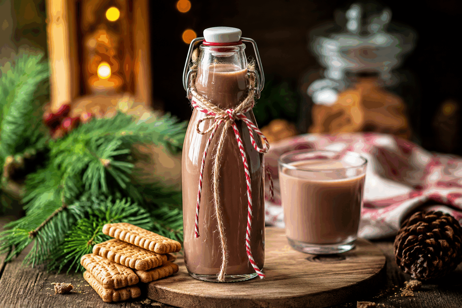 Cette liqueur de chocolat express en 5 minutes va vous surprendre 🔥 Description Cette liqueur de chocolat express est une boisson irrésistible, riche et veloutée, idéale pour réchauffer les soirées d’hiver ou impressionner vos invités sans effort. Son goût intense de cacao, associé à une touche subtile de vanille et d’alcool doux, en fait un digestif parfait, prêt en seulement cinq minutes. Informations Temps de préparation : 5 minutes Temps de cuisson : 0 minute Nombre de portions : 4 verres Difficulté : Facile Ingrédients Pour la liqueur 250 ml de lait entier 100 g de chocolat noir (70 % de cacao minimum) 50 ml de crème fraîche liquide 50 ml d’alcool de type rhum ambré ou whisky 1 cuillère à soupe de sucre en poudre 1/2 cuillère à café d’extrait de vanille Préparation Versez le lait et la crème fraîche dans une petite casserole et faites chauffer à feu doux sans faire bouillir. Hachez finement le chocolat puis ajoutez-le au mélange chaud. Remuez doucement jusqu’à ce que le chocolat soit entièrement fondu et que la préparation soit lisse. Incorporez le sucre et l’extrait de vanille, puis mélangez bien pour dissoudre le sucre. Retirez la casserole du feu et laissez la préparation tiédir légèrement pendant environ 1 minute. Ajoutez l’alcool choisi (rhum ou whisky) et mélangez soigneusement. Versez la liqueur dans de petits verres à liqueur ou en verrines. Astuces Utilisez un chocolat de bonne qualité pour un goût plus intense et une texture parfaite. Pour une version sans alcool, remplacez le rhum ou le whisky par un extrait naturel de vanille supplémentaire ou un sirop de chocolat. Si la liqueur paraît trop liquide, ajoutez un peu plus de chocolat ou un peu moins de lait pour obtenir une consistance plus onctueuse. Servez la liqueur bien chaude ou tiède, car elle a tendance à se figer en refroidissant. Service Servez cette liqueur de chocolat express en fin de repas, accompagnée de petites douceurs comme des biscuits secs, des noix caramélisées ou un carré de chocolat noir. Elle fera sensation lors des soirées conviviales ou comme digestif gourmand après un dîner.