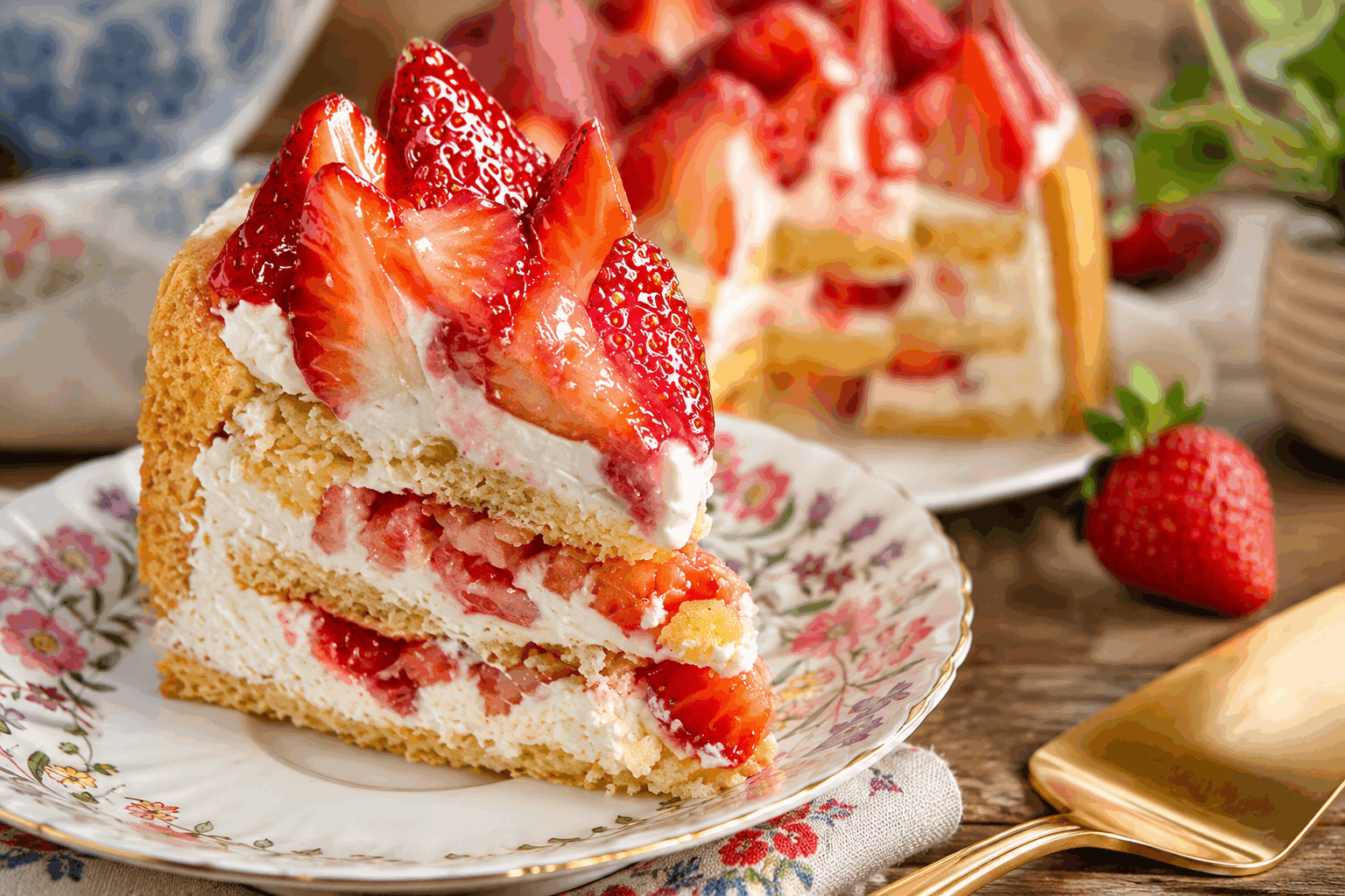 Charlotte aux fraises express en 5 minutes, un dessert frais et léger qui séduit toujours 😍 Description La charlotte aux fraises express est un dessert rapide à préparer, idéal pour profiter de la fraîcheur des fraises. Sa texture légère et onctueuse associée à la douceur des biscuits fait de cette recette un classique rafraîchissant. Parfaite pour un goûter improvisé ou une fin de repas estivale légère, elle séduit petits et grands. Informations Temps de préparation : 5 minutes Temps de cuisson : 0 minute Nombre de portions : 4 personnes Difficulté : Facile Ingrédients Pour la base 16 biscuits à la cuillère 20 cl de jus d'orange ou de sirop de fraise dilué Pour la garniture 300 g de fraises fraîches 250 g de fromage blanc ou de mascarpone léger 2 cuillères à soupe de sucre glace 1 cuillère à café d’extrait de vanille (facultatif) Quelques feuilles de menthe pour la décoration Préparation Coupe les fraises en petits morceaux, puis réserve-en quelques-unes pour la décoration. Dans un bol, mélange le fromage blanc, le sucre glace et l'extrait de vanille jusqu’à obtenir une crème lisse. Trempe rapidement les biscuits à la cuillère dans le jus d'orange dilué, puis tapisse les parois et le fond d’un moule à charlotte ou d’un petit saladier. Dépose une couche de crème au fromage blanc, puis ajoute une couche de fraises coupées. Répète l'opération en terminant par une couche de crème sur le dessus. Décore avec les fraises réservées et quelques feuilles de menthe. Place la charlotte au réfrigérateur pendant au moins 30 minutes avant de servir pour un maximum de fraîcheur (même si la recette est express, ce temps améliore la tenue et les saveurs). Astuces Trempe rapidement les biscuits pour éviter qu’ils ne deviennent trop mous et perdent leur forme. Utilise un fromage blanc bien frais et égoutté pour une texture légère sans excès d'humidité. Varie les fruits en fonction de la saison pour un dessert toujours renouvelé. Si tu n’as pas de moule à charlotte, un simple verre ou des verrines conviennent parfaitement pour un effet individuel. Service Serre cette charlotte très fraîche, accompagnée éventuellement d’un coulis de fruits rouges ou d’une boule de sorbet citron pour renforcer le côté frais. Ce dessert léger est parfait pour un déjeuner en famille, un pique-nique ou une soirée d’été entre amis.