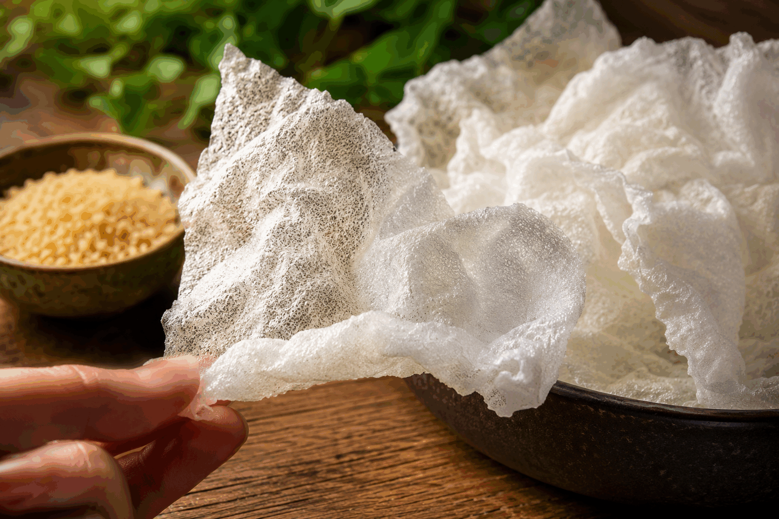 Chips de riz ultra croustillantes en 5 minutes avec seulement 2 ingrédients 🔥 Description Ces chips de riz légères et croustillantes sont parfaites pour un encas rapide ou à partager à l’apéritif. Faciles à préparer en seulement 5 minutes, elles demandent seulement deux ingrédients simples et révélent une texture délicieusement croquante et un goût neutre qui s’accorde avec toutes sortes d’assaisonnements. Informations Temps de préparation : 2 minutes Temps de cuisson : 3 minutes Nombre de portions : 4 personnes (environ 20 chips) Difficulté : Facile Ingrédients Base 100 g de galettes de riz nature 30 ml d’huile végétale (tournesol, arachide ou colza) Préparation Préchauffe une poêle antiadhésive à feu moyen-élevé. Coupe les galettes de riz en morceaux ou en triangles d'environ 5 cm de côté selon la forme souhaitée pour tes chips. Verse l’huile dans la poêle chaude et répartis-la rapidement pour couvrir la surface en une fine couche. Dépose les morceaux de galettes dans la poêle en une seule couche, sans les superposer. Laisse cuire 1 à 2 minutes jusqu’à ce que les chips gonflent et deviennent croustillantes, puis retourne-les délicatement avec une spatule et cuis l’autre face 1 minute. Sors les chips de la poêle et dépose-les sur du papier absorbant pour retirer l’excès d’huile. Assaisonne selon ton goût (sel, épices, herbes aromatiques) et laisse tiédir avant de servir. Astuces Utilise une huile à haute température de fumée comme l’huile d’arachide pour éviter que les chips ne brûlent. Ne surcharge pas la poêle, travaille en plusieurs fois si nécessaire pour obtenir des chips uniformément croustillantes. Pour une version plus légère, tu peux vaporiser un peu d’huile sur les galettes avant de les passer au four à 200°C pendant 5 minutes. Ajoute un peu de paprika, de curry ou de piment en poudre juste après la cuisson pour relever la saveur. Service Servez ces chips de riz lors d’un apéritif accompagné de dips variés comme du guacamole, du tzatziki ou une sauce au yaourt citronnée. Elles conviennent aussi comme snack léger à grignoter devant un film ou pour compléter un repas asiatique léger.