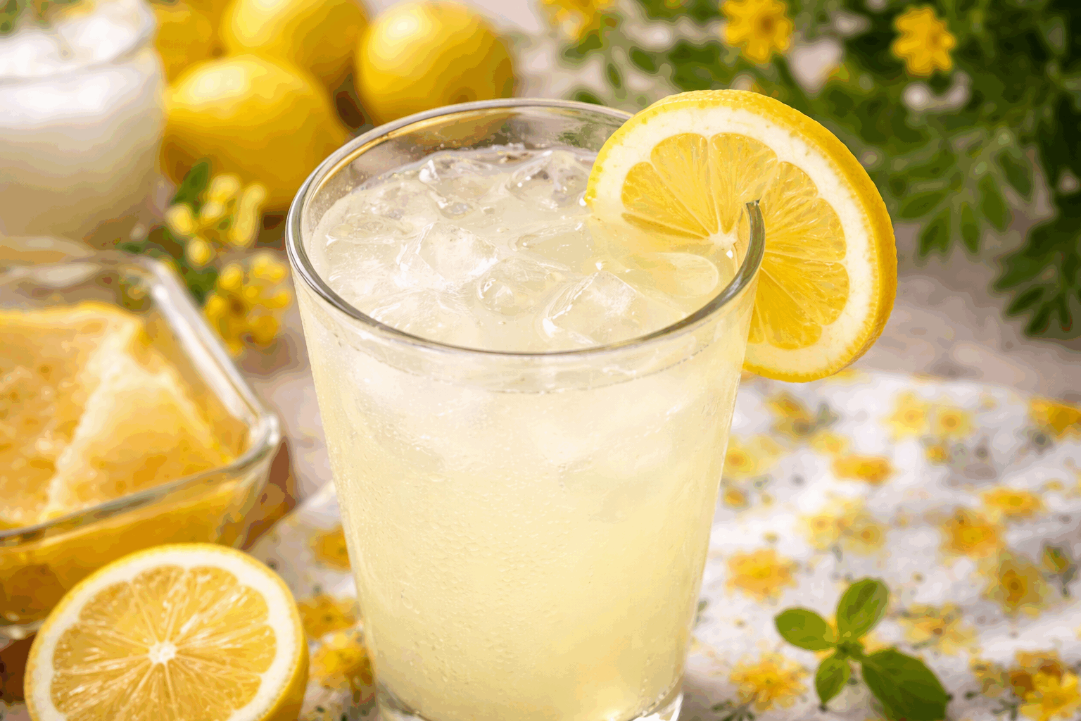 Citronnade express : 2 ingrédients seulement pour une fraîcheur instantanée 🍋✨ Description La citronnade express est une boisson rafraîchissante et acidulée, idéale pour étancher la soif par temps chaud. Avec seulement du citron frais et de l’eau froide, elle allie simplicité et saveur intense. Parfaite pour un goûter d’été ou une pause désaltérante à tout moment de la journée. Informations Temps de préparation : 5 minutes Temps de cuisson : 0 minute Nombre de portions : 4 verres Difficulté : Facile Ingrédients Ingrédients principaux 4 citrons frais (bio de préférence) 1 litre d’eau fraîche Préparation Presse le jus des 4 citrons dans un grand pichet en prenant soin d’en retirer les pépins. Verse l’eau froide dans le pichet et mélange bien à l’aide d’une grande cuillère. Goûte la citronnade et ajuste la quantité d’eau ou de jus de citron selon ton goût. Place la citronnade au frais pendant au moins 10 minutes pour qu’elle soit bien fraîche. Serre dans des verres avec des glaçons, éventuellement décorés d’une rondelle de citron. Astuces Pour une boisson encore plus fraîche, ajoute quelques feuilles de menthe juste avant de servir. Utilise des citrons bio pour éviter le goût amer éventuel de la peau ou des résidus de pesticides. Si tu la préfères un peu sucrée, ajoute une cuillère à café de miel ou de sucre de canne au moment de mélanger. Remue bien la citronnade avant de la servir car le jus de citron a tendance à se déposer au fond. Service Servez cette citronnade express bien fraîche dans des verres hauts avec des glaçons. Elle accompagne parfaitement les apéritifs d’été, les barbecues ou un simple moment de détente au soleil. Pour une variante plus festive, ajoute un trait d’eau pétillante ou un peu de gingembre frais râpé.