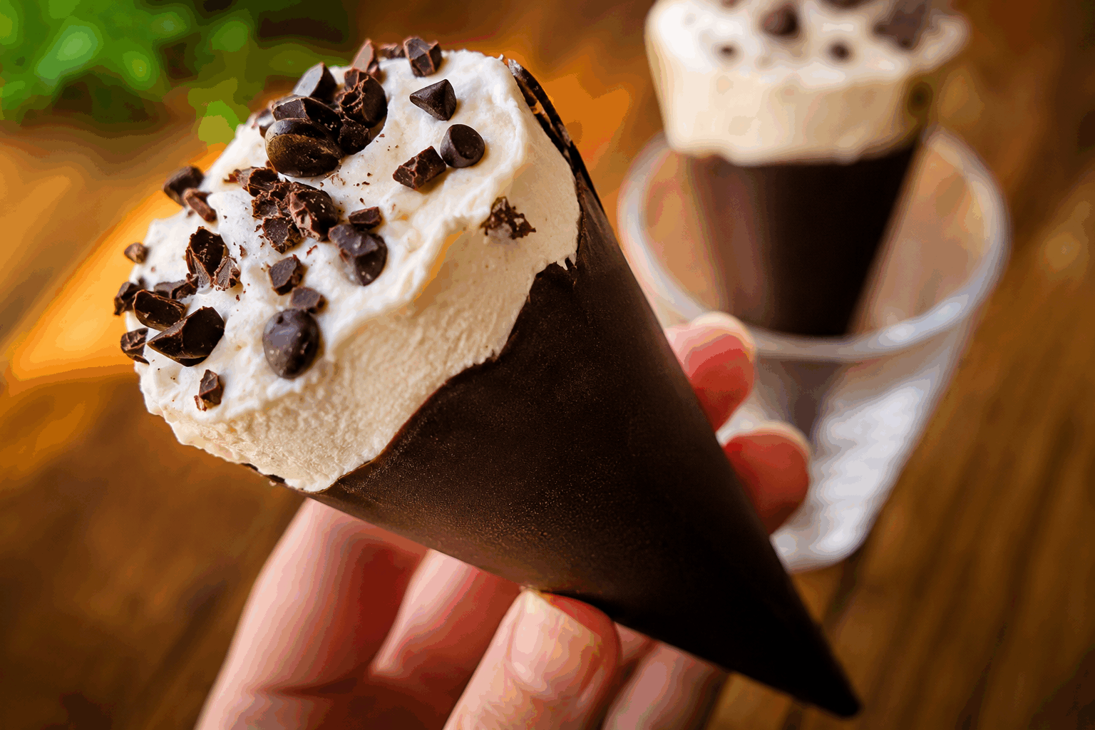 Cônes glacés maison en 5 minutes, seulement 4 ingrédients et c’est un délice 🍦