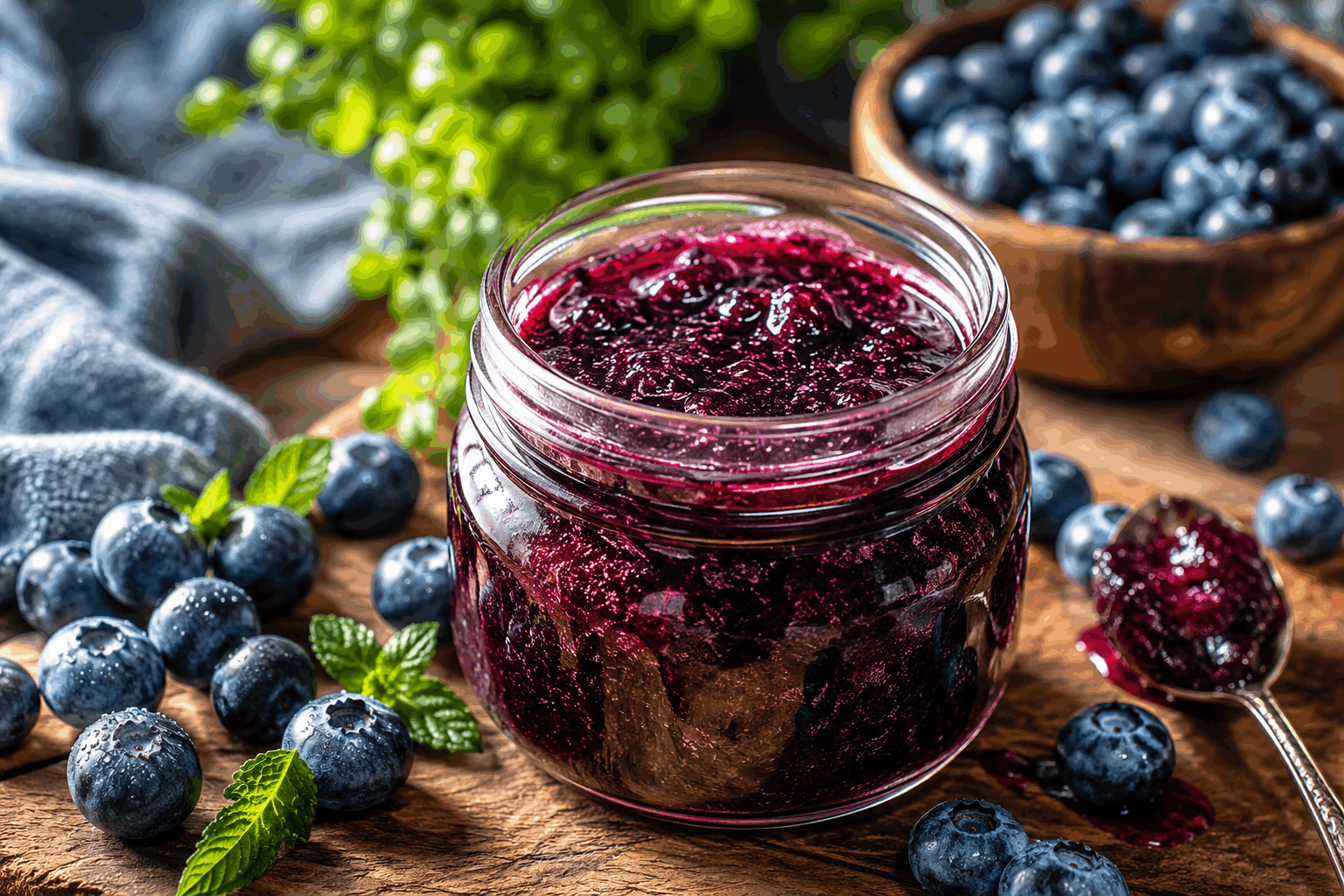 Confiture de myrtilles sans cuisson et sans graines, prête en 5 minutes seulement 🍇👌 Description Cette confiture de myrtilles est une préparation rapide et simple, idéales pour ceux qui aiment les desserts fruités mais veulent éviter la cuisson longue. Elle est parfaitement lisse, sans graines, et garde toute la fraîcheur et la saveur naturelle des myrtilles. Parfaite pour tartiner sur du pain, accompagner un yaourt ou garnir un cheesecake. Informations Temps de préparation : 5 minutes Temps de cuisson : 0 minute Nombre de portions : 4 à 5 pots petits (environ 250 ml chacun) Difficulté : Facile Ingrédients Pour la confiture 500 g de myrtilles fraîches ou surgelées 150 g de sucre en poudre 2 cuillères à soupe de jus de citron frais 1 cuillère à soupe de graines de chia 1 cuillère à café d’extrait de vanille (facultatif) Préparation Lave délicatement les myrtilles si elles sont fraîches, puis écrase-les grossièrement à l’aide d’une fourchette ou d’un presse-purée dans un grand bol. Ajoute le sucre, le jus de citron et l’extrait de vanille si utilisé. Mélange bien pour que le sucre commence à se dissoudre et se répartisse uniformément. Incorpore les graines de chia, qui vont épaissir la préparation et remplacer la pectine de la cuisson classique. Couvre le bol d’un film plastique et laisse reposer à température ambiante pendant 5 minutes. Les graines de chia gonflent rapidement, épaississant la confiture et éliminant les graines classiques. Rectifie le goût selon tes préférences en ajoutant un peu plus de sucre ou de citron si nécessaire, puis transvase dans des pots préalablement stérilisés. Astuces Pour éviter les graines des myrtilles, écrase-les bien, puis filtre la préparation si tu souhaites une texture complètement lisse. Le jus de citron aide à conserver la couleur vive des myrtilles et apporte un petit équilibrement acidulé. Tu peux substituer les graines de chia par des graines de lin moulues pour un effet similaire. Conserve ta confiture au réfrigérateur et consomme-la dans la semaine pour apprécier toute la fraîcheur. Service Servez cette confiture sur des tartines de pain grillé, des crêpes, ou accompagnez-la de fromages blancs ou yaourts natures pour un dessert frais et léger. Idéale aux petits-déjeuners ou goûters estivaux, elle apportera une touche fruitée naturelle et gourmande à vos repas.