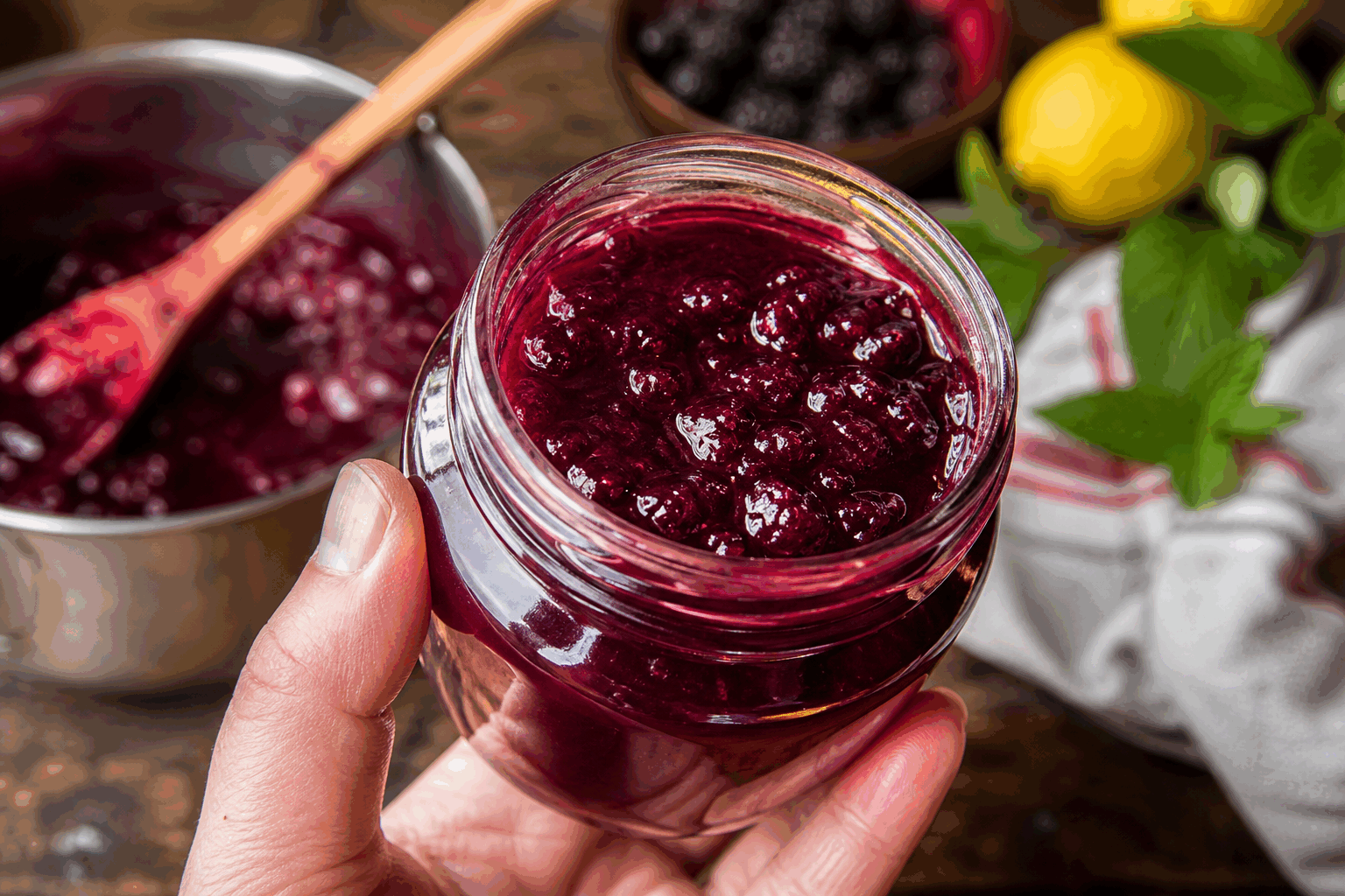 Confiture rapide aux fruits des bois, sans sucre et prête en 5 minutes 🍓✨
