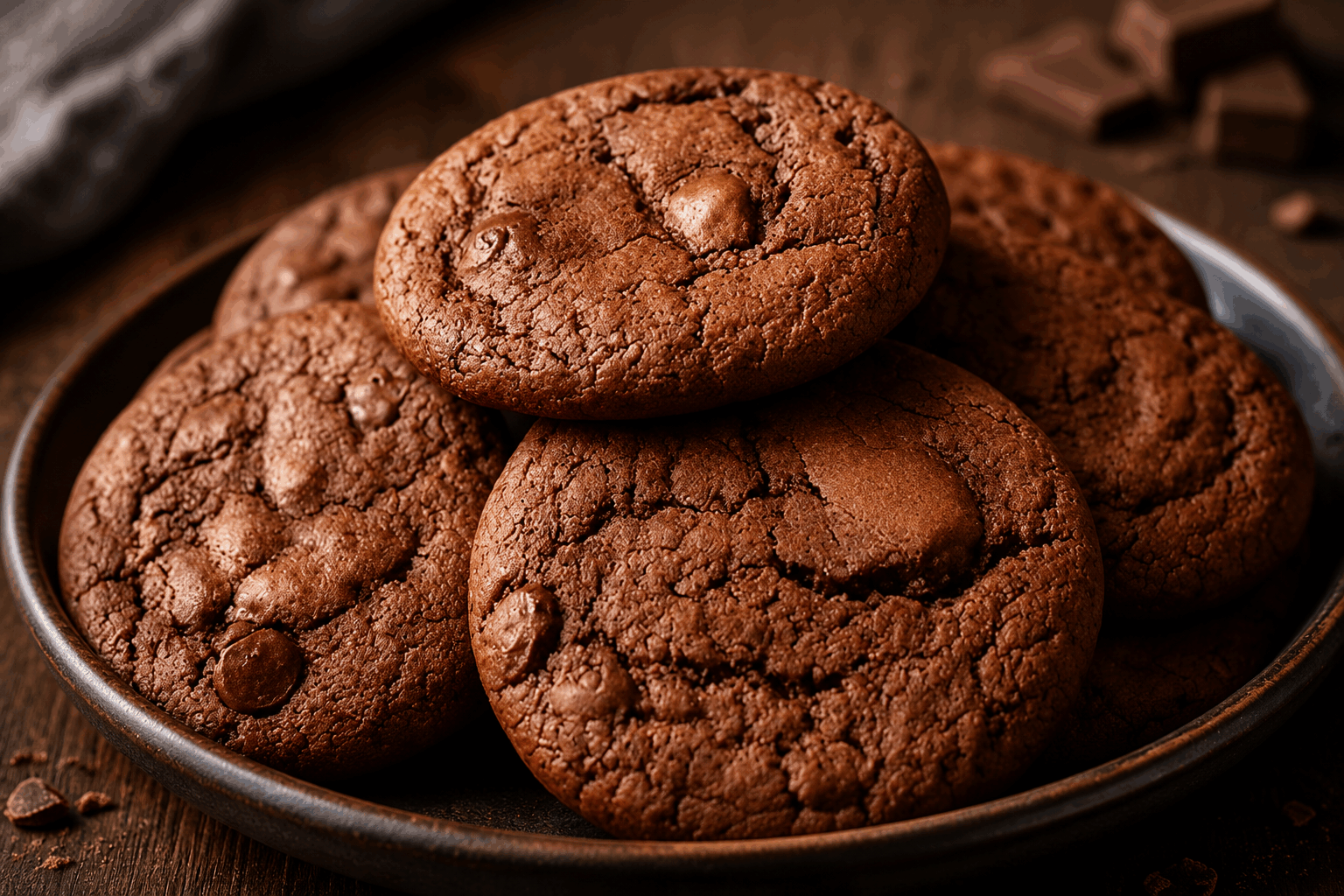 Cookies brisés au chocolat, prêts en 10 minutes sans beurre : la recette qui fond dans la bouche ❗ Description Ces cookies brisés au chocolat sont une douceur rapide et fondante, parfaite pour les envies de dernière minute. Sans beurre, ils sont légers mais riches en goût grâce à leur pépites de chocolat gourmandes. Idéal pour un goûter express ou un dessert improvisé, ils séduiront petits et grands par leur texture moelleuse qui fond délicatement en bouche. Informations Temps de préparation : 5 minutes Temps de cuisson : 5 minutes Nombre de portions : 12 pièces Difficulté : Facile Ingrédients Pour la pâte à cookies 150 g de farine de blé 80 g de sucre roux 1 cuillère à café de levure chimique 1 pincée de sel 1 œuf 60 ml d’huile neutre (tournesol ou colza) 1 cuillère à café d’extrait de vanille 100 g de pépites de chocolat noir Préparation Préchauffe le four à 180°C (chaleur statique). Dans un saladier, mélange la farine, la levure chimique, le sel et le sucre roux. Ajoute l’œuf, l’huile neutre et l’extrait de vanille, puis mélange rapidement jusqu’à obtenir une pâte homogène. Incorpore délicatement les pépites de chocolat à la pâte. Dépose des petites cuillerées de pâte sur une plaque recouverte de papier sulfurisé, en espaçant bien car les cookies vont légèrement s’étaler. Enfourne pour environ 5 minutes. Le centre doit rester légèrement mou pour que les cookies fondent en bouche. Laisse tiédir quelques minutes avant de déplacer les cookies sur une grille pour qu’ils refroidissent complètement. Astuces Ne prolonge pas trop la cuisson pour conserver le cœur fondant des cookies. Tu peux remplacer l’huile neutre par de l’huile de coco pour un léger goût exotique. Ajoute une pincée de fleur de sel sur les cookies avant cuisson pour sublimer le goût du chocolat. Conserve les cookies dans une boîte hermétique pour garder leur moelleux plus longtemps. Service Servez ces cookies tièdes accompagnés d’un verre de lait froid ou d’un café gourmand. Parfaits pour un goûter express ou une pause douceur à tout moment de la journée.