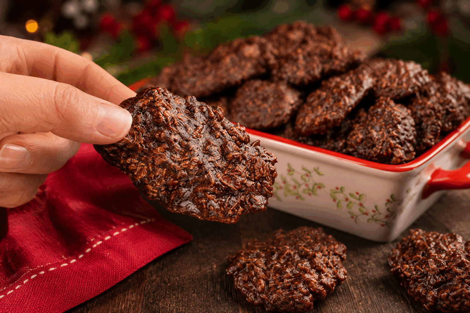 Cookies express sans farine ni beurre, prêts en 5 minutes, un vrai régal à tester ! 🔥 Description Ces cookies express sont une alternative légère et rapide aux recettes traditionnelles, sans farine ni beurre. Ils offrent une texture moelleuse et un goût sucré délicat, parfaits pour une pause gourmande en un rien de temps. Idéals pour les personnes intolérantes ou pour une envie de douceur improvisée ! Informations Temps de préparation : 5 minutes Temps de cuisson : 5 minutes Nombre de portions : 6 pièces Difficulté : Facile Ingrédients Pour la pâte 2 bananes bien mûres (environ 200 g) 80 g de flocons d’avoine 2 cuillères à soupe de purée d’amandes 1 œuf 50 g de pépites de chocolat noir 1 cuillère à café d’extrait de vanille 1/2 cuillère à café de levure chimique 1 pincée de sel Préparation Préchauffe le four à 180°C (chaleur statique). Dans un bol, écrase les bananes jusqu’à obtenir une purée lisse. Ajoute l’œuf, la purée d’amandes et l’extrait de vanille, puis mélange bien. Incorpore les flocons d’avoine, la levure chimique et la pincée de sel. Mélange jusqu’à obtenir une pâte homogène. Ajoute les pépites de chocolat et incorpore-les doucement à la préparation. Dépose des petits tas de pâte sur une plaque recouverte de papier cuisson, en les espaçant légèrement. Enfourne pour 5 minutes, puis vérifie la cuisson : les cookies doivent être légèrement dorés sur les bords. Laisse tiédir avant de décoller délicatement les cookies à l’aide d’une spatule. Astuces Choisis des bananes bien mûres pour un goût sucré naturel et une texture moelleuse. Remplace la purée d’amandes par de la purée de noisettes ou de cajou selon tes préférences. Veille à ne pas trop étaler la pâte pour garder des cookies épais et fondants. Consomme les cookies rapidement ou conserve-les dans une boîte hermétique pour préserver leur moelleux. Service Sers ces cookies tièdes accompagnés d’un thé, d’un café ou d’un verre de lait végétal. Ils sont parfaits pour une collation rapide, un goûter improvisé ou à emporter lors d’une sortie. Leur recette simple plaira à toute la famille, même aux plus pressés !